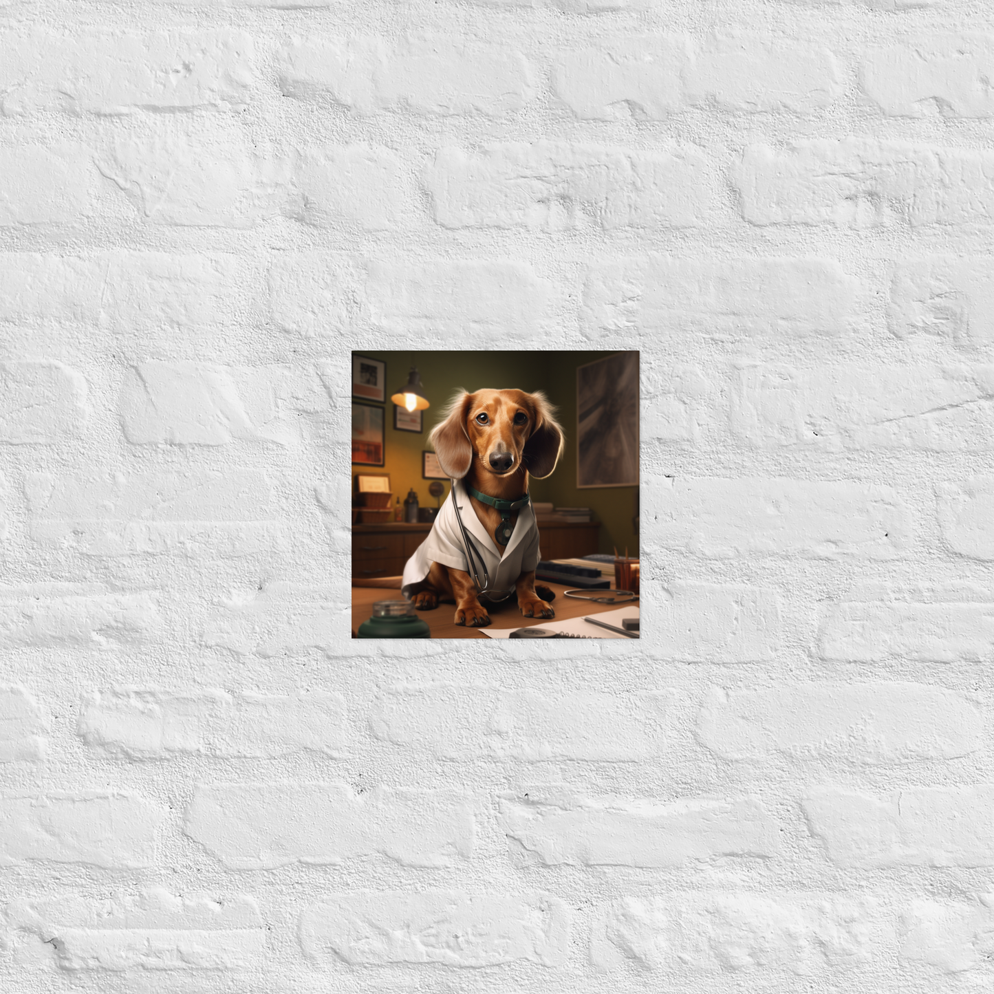 Dachshund Doctor Poster