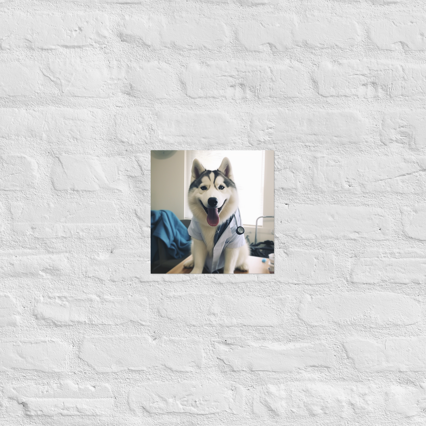 Siberian Husky Doctor Poster