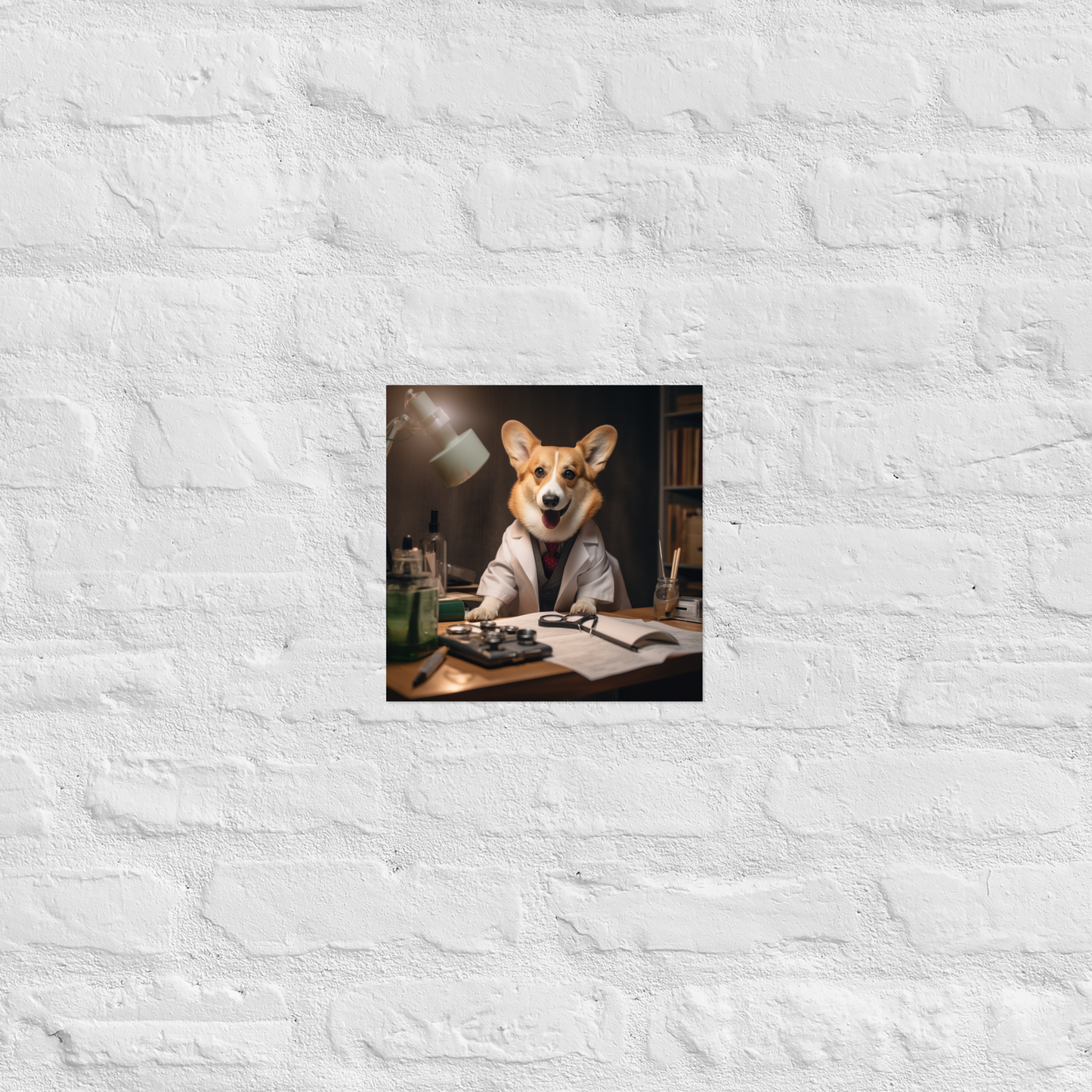 Pembroke Welsh Corgi Doctor Poster