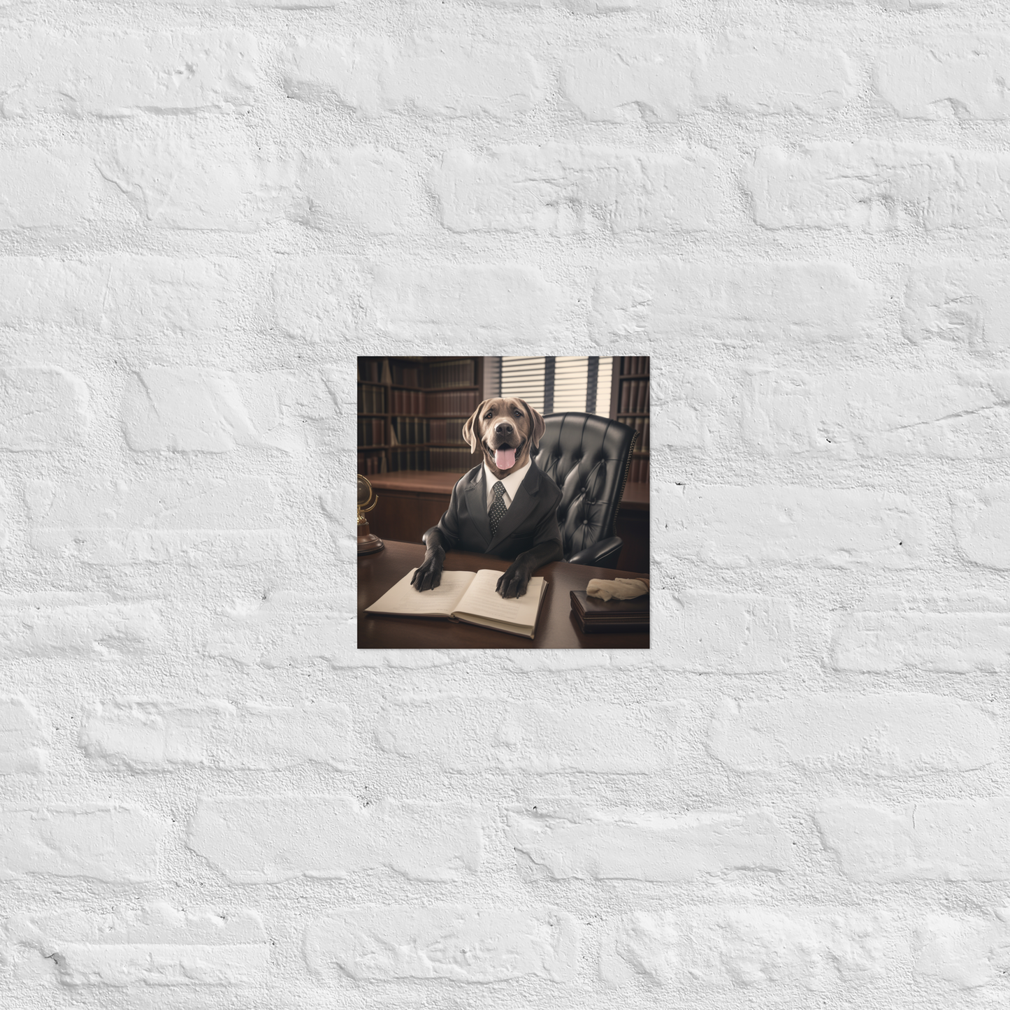 Labrador Retriever Lawyer Poster