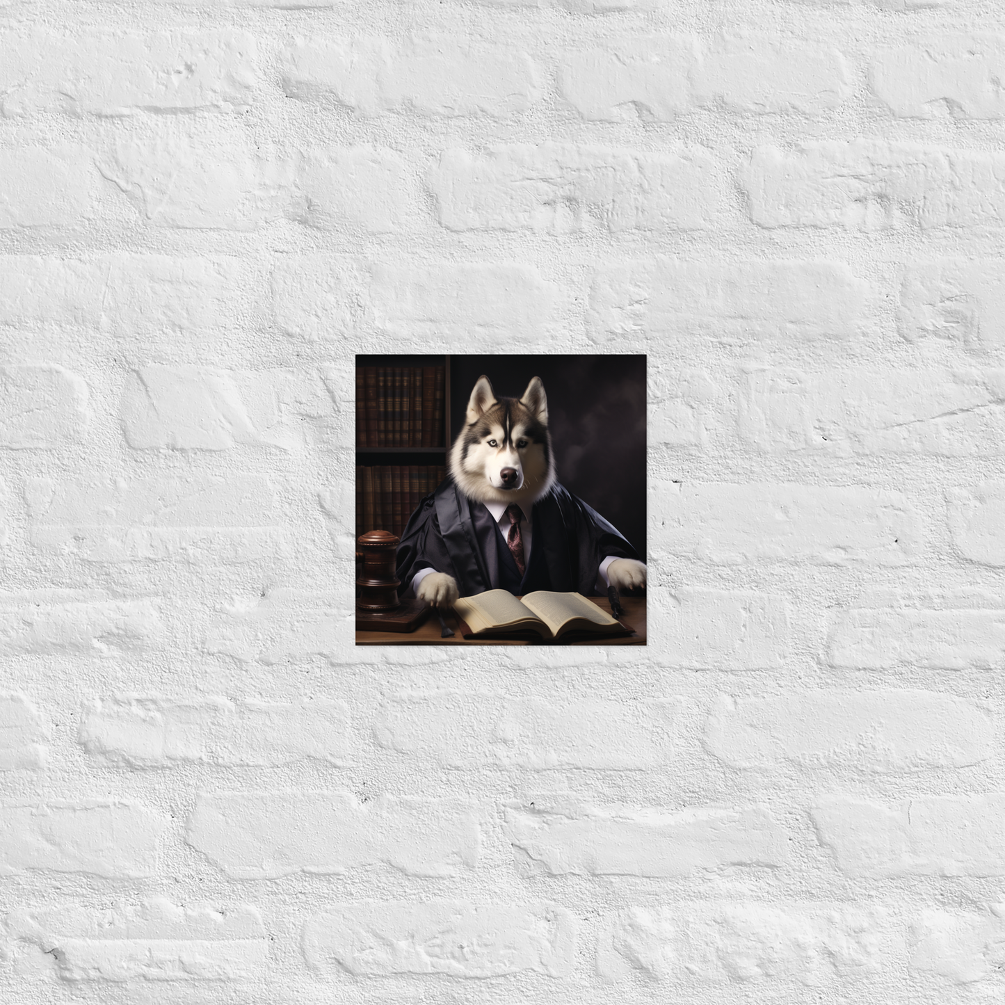 Siberian Husky Lawyer Poster