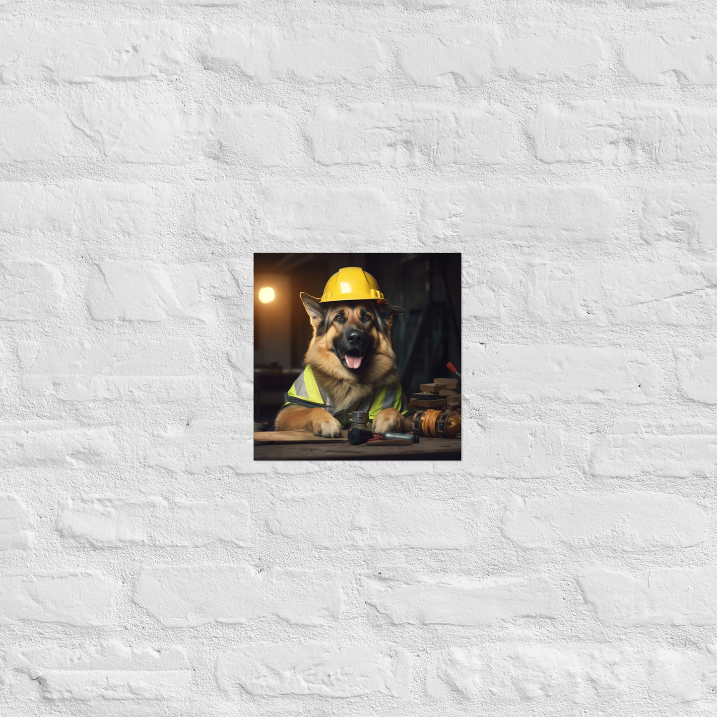 German Shepherd Engineer Poster