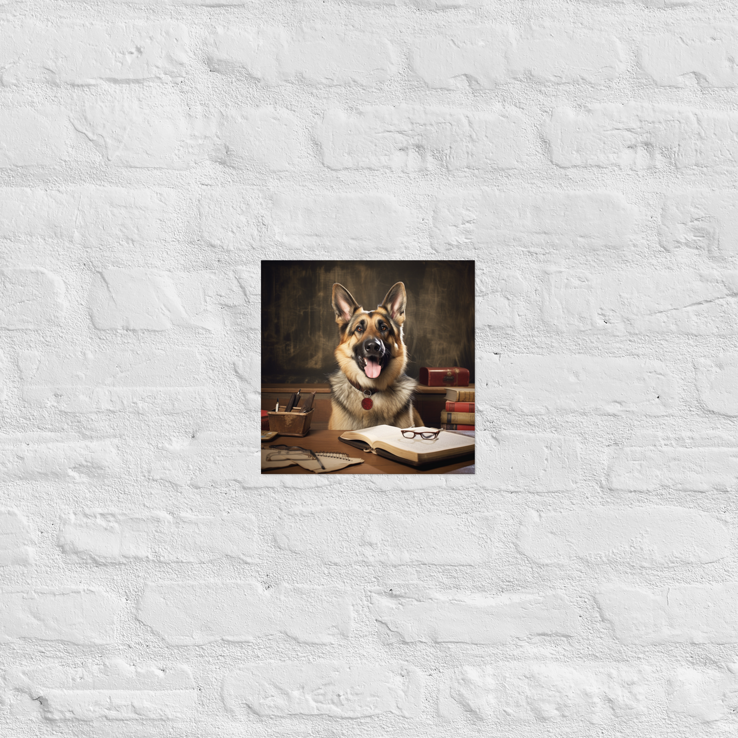 German Shepherd Teacher Poster