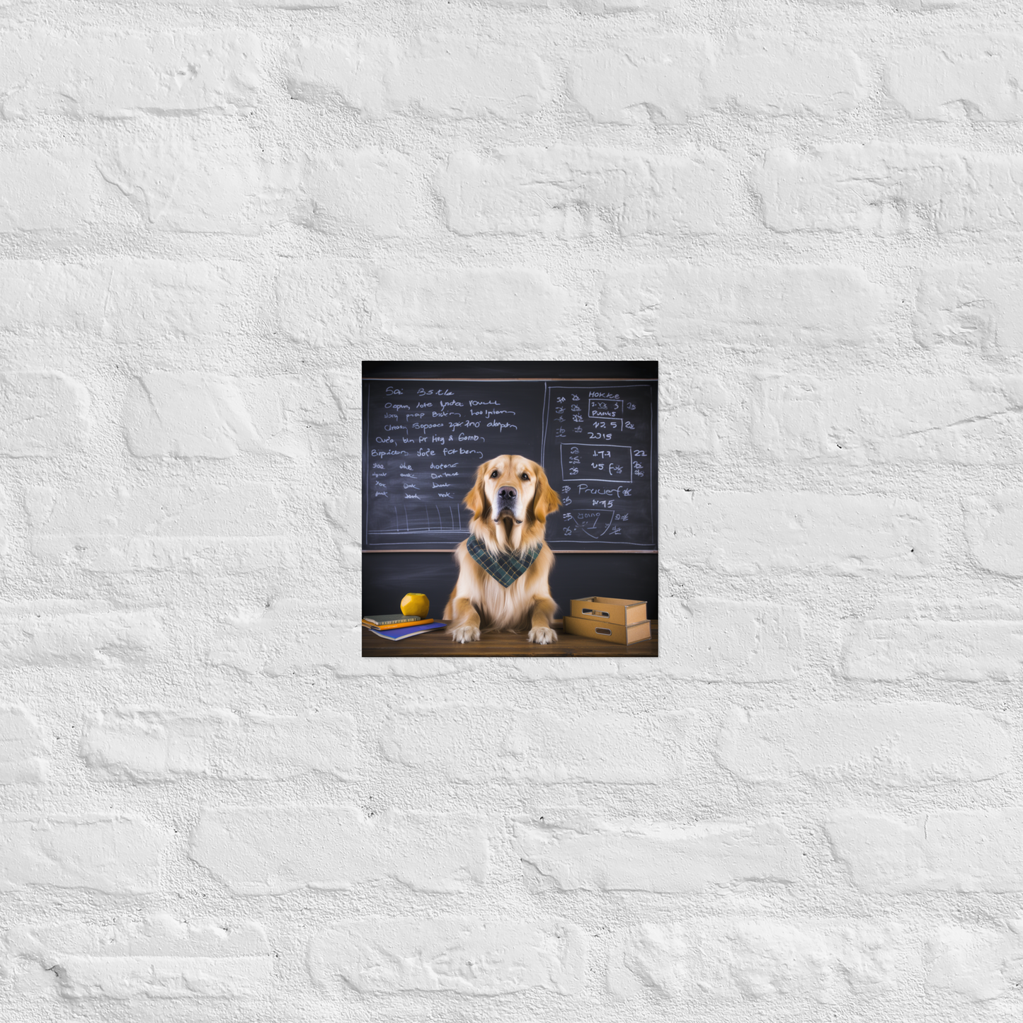 Golden Retriever Teacher Poster