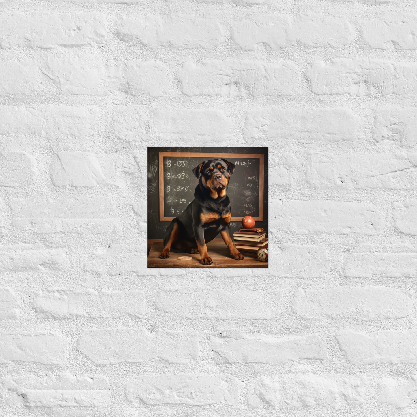 Rottweiler Teacher Poster