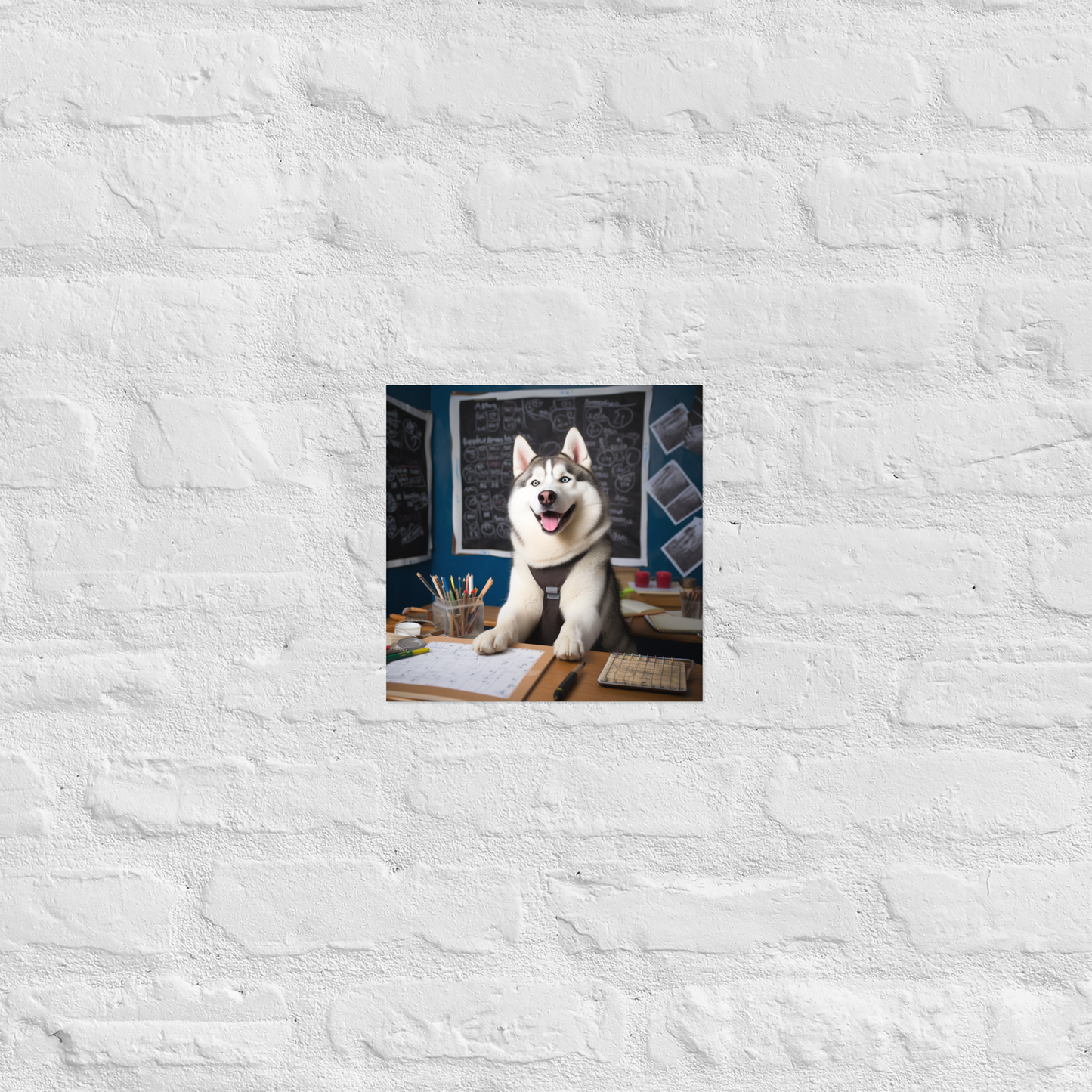 Siberian Husky Teacher Poster