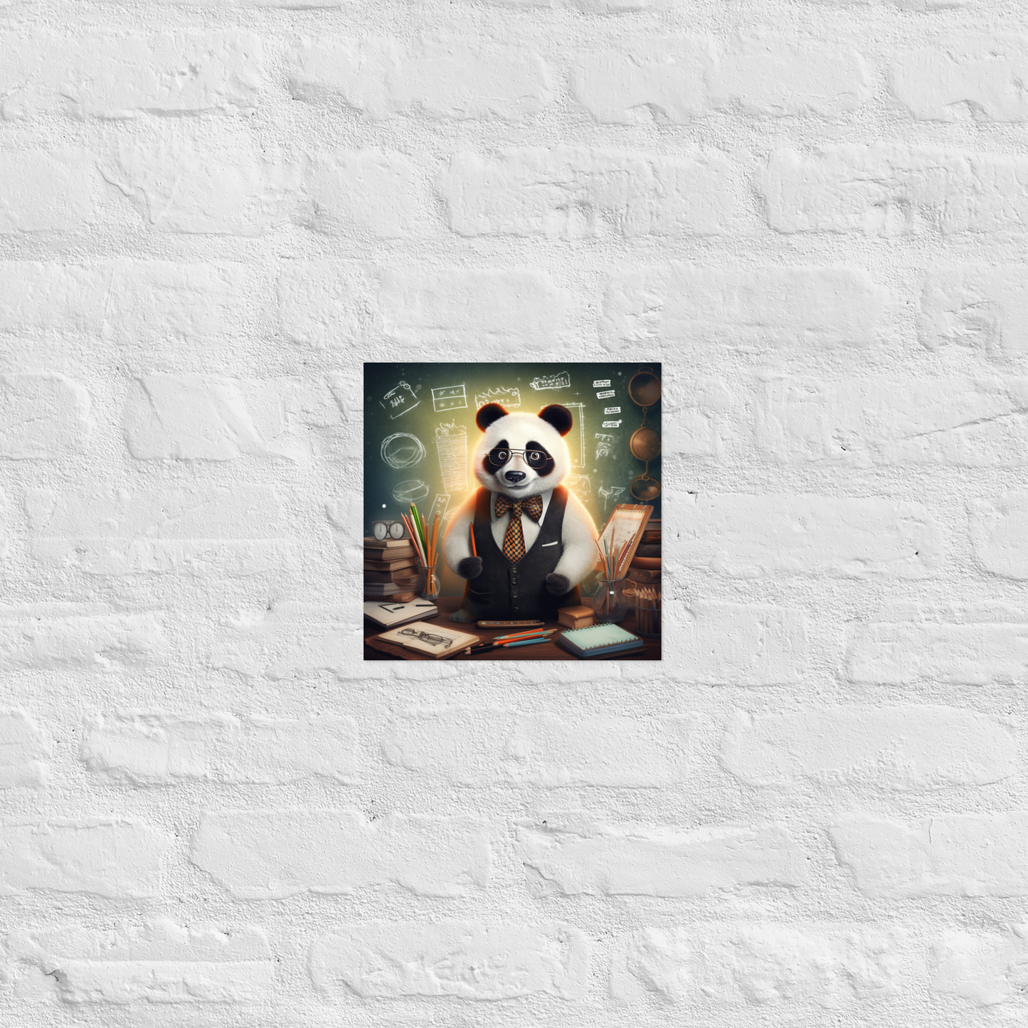 Panda Teacher Poster