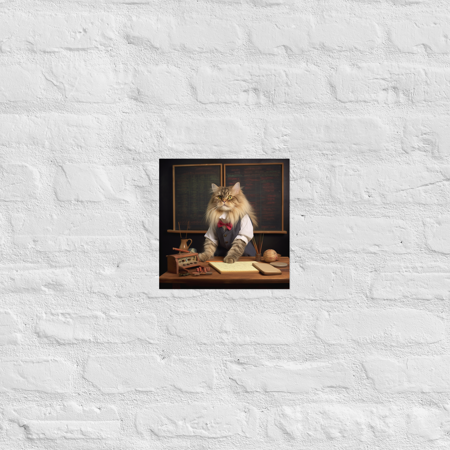 Maine Coon Teacher Poster