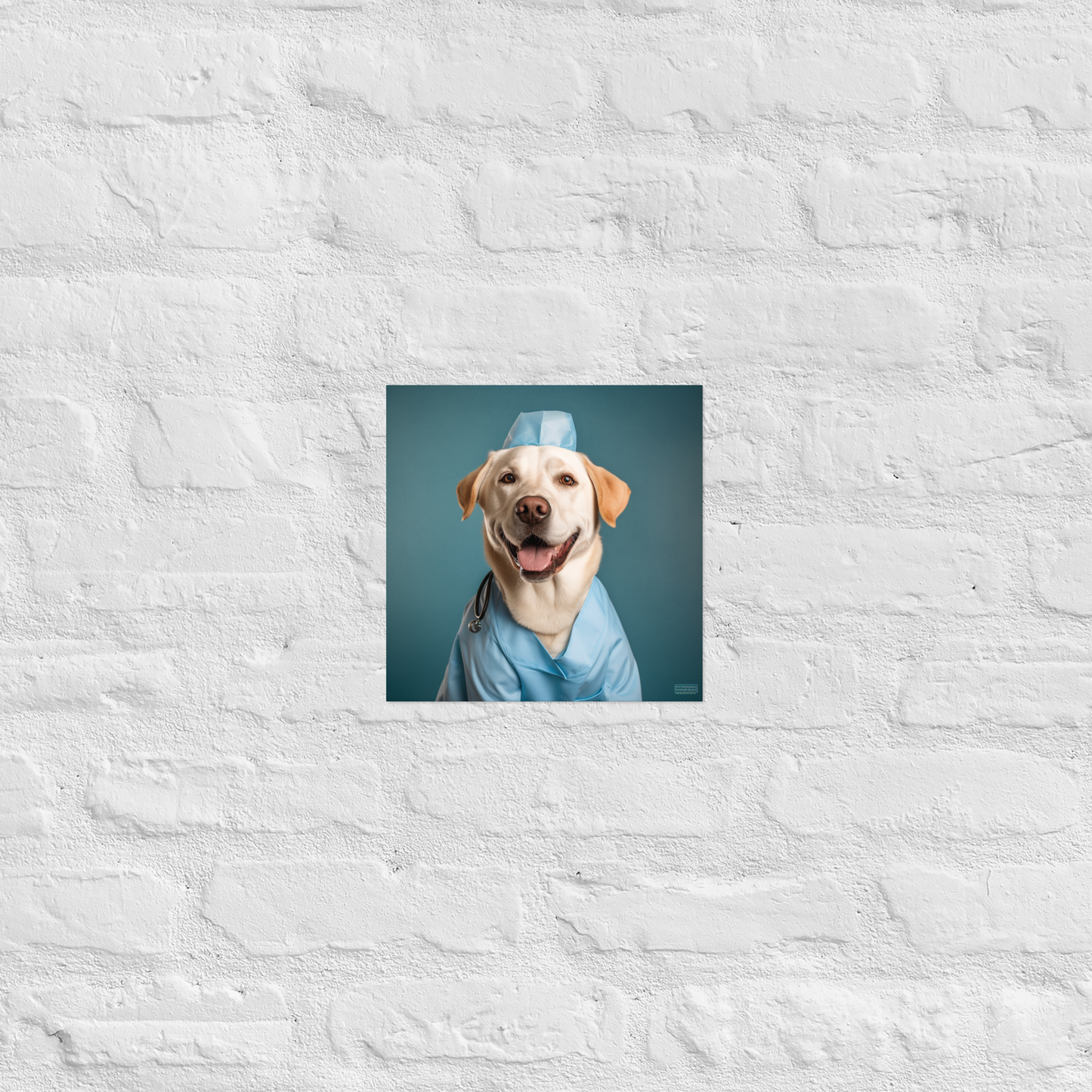 Labrador Retriever Nurse Poster