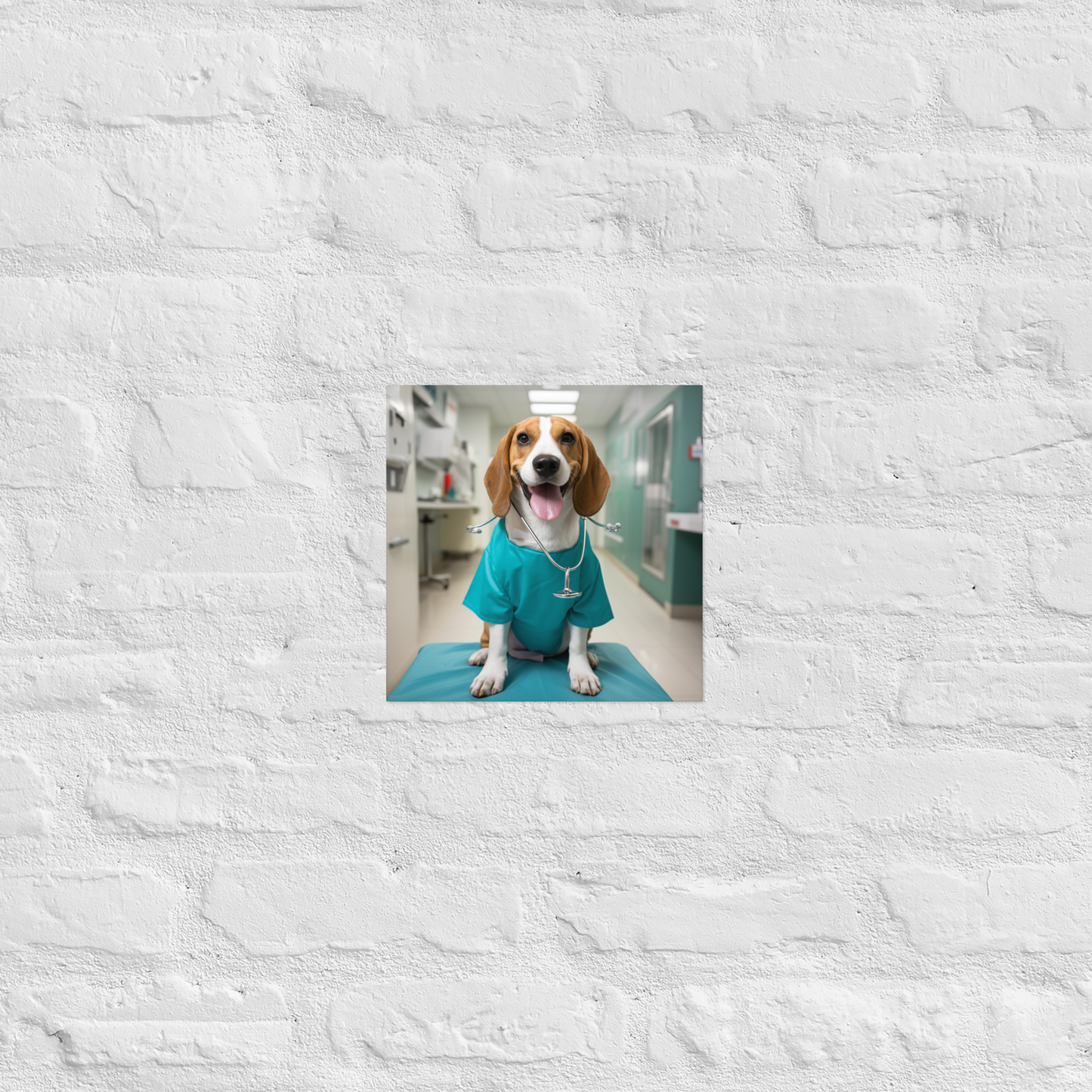 Beagle Nurse Poster