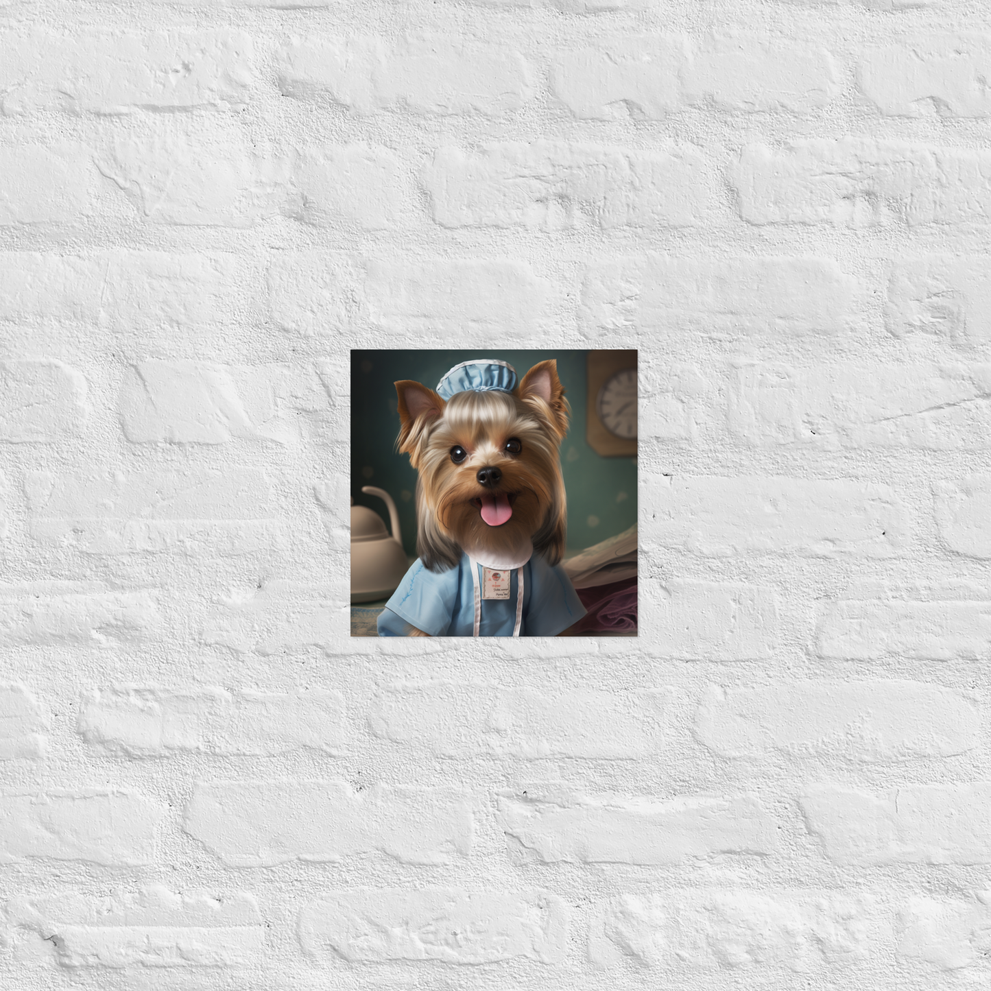 Yorkshire Terrier Nurse Poster