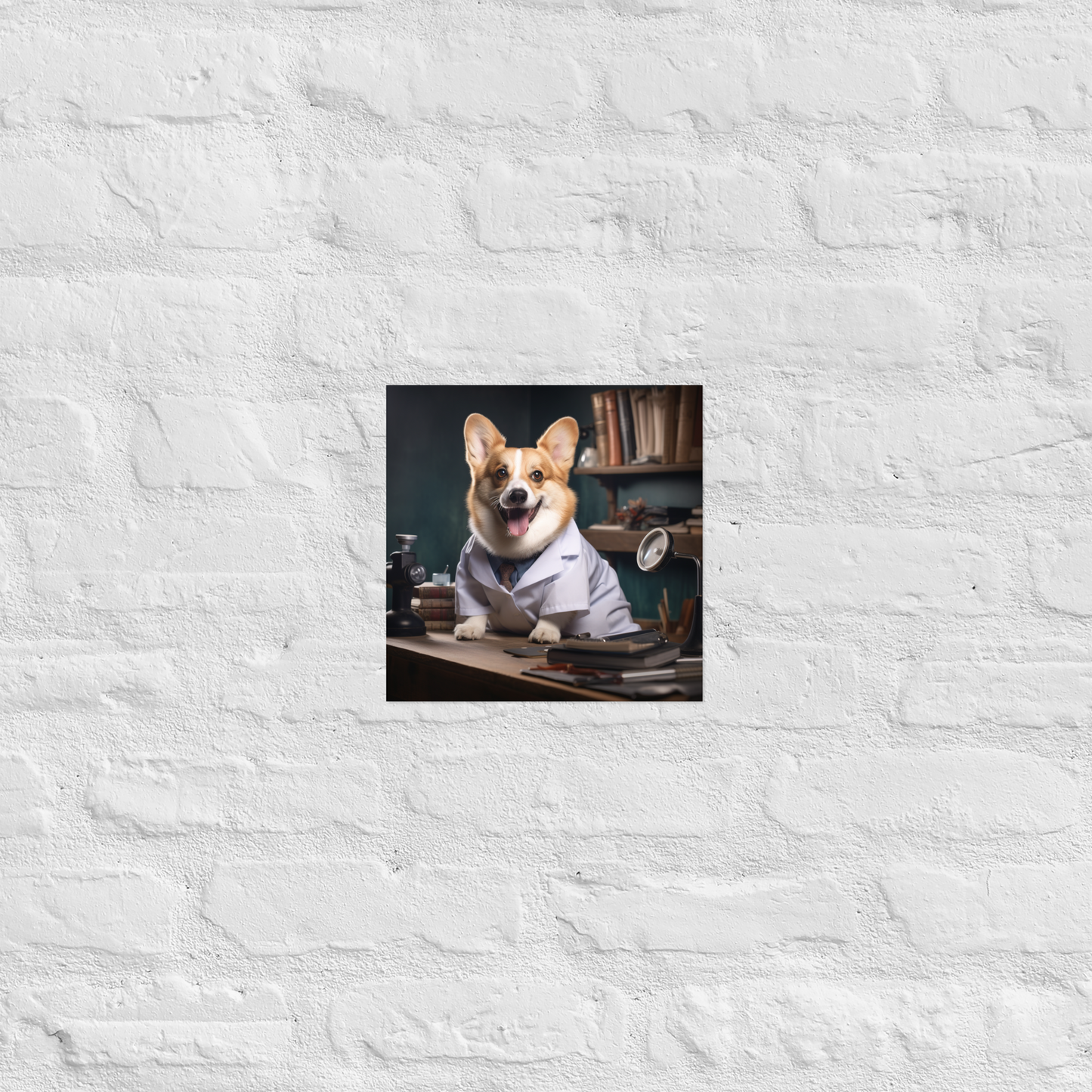 Pembroke Welsh Corgi Nurse Poster