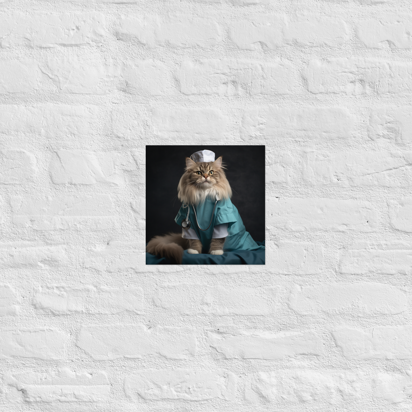 Maine Coon Nurse Poster