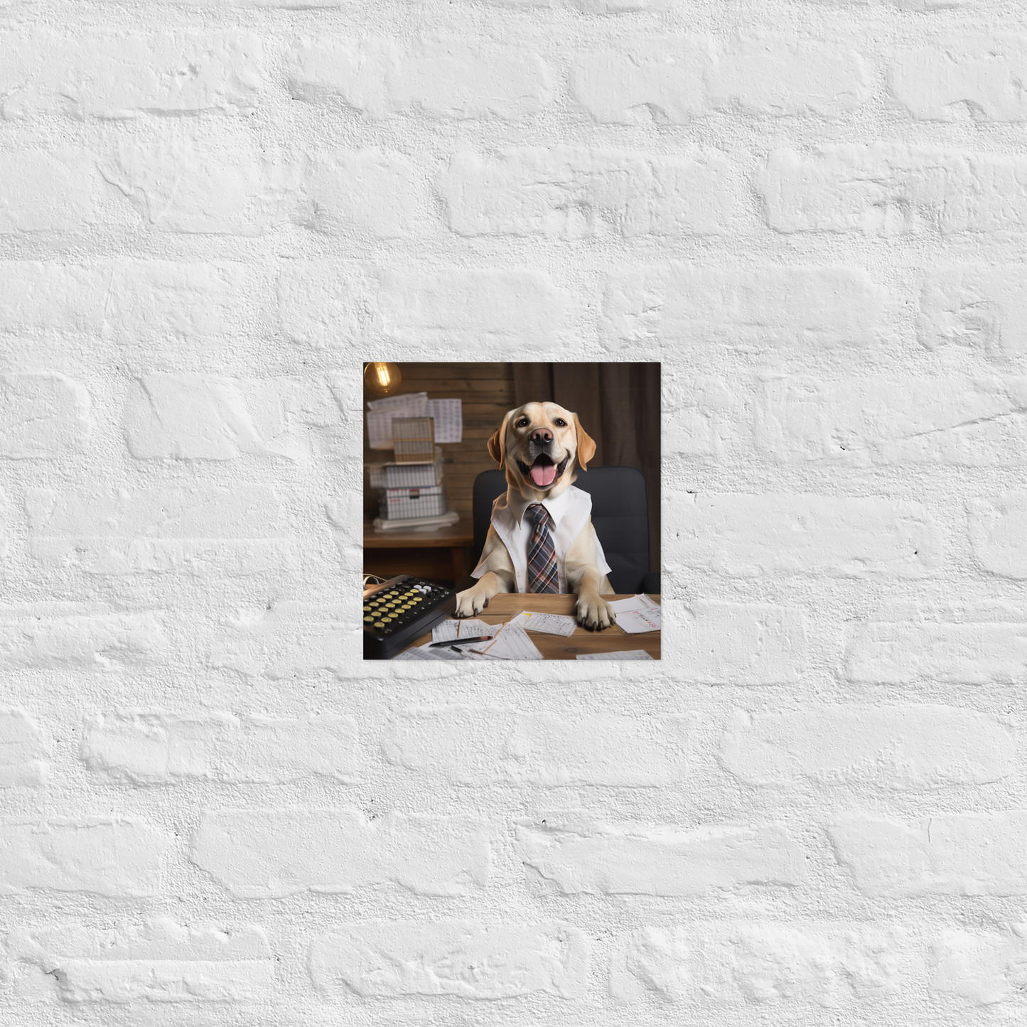 Labrador Retriever Accountant Poster