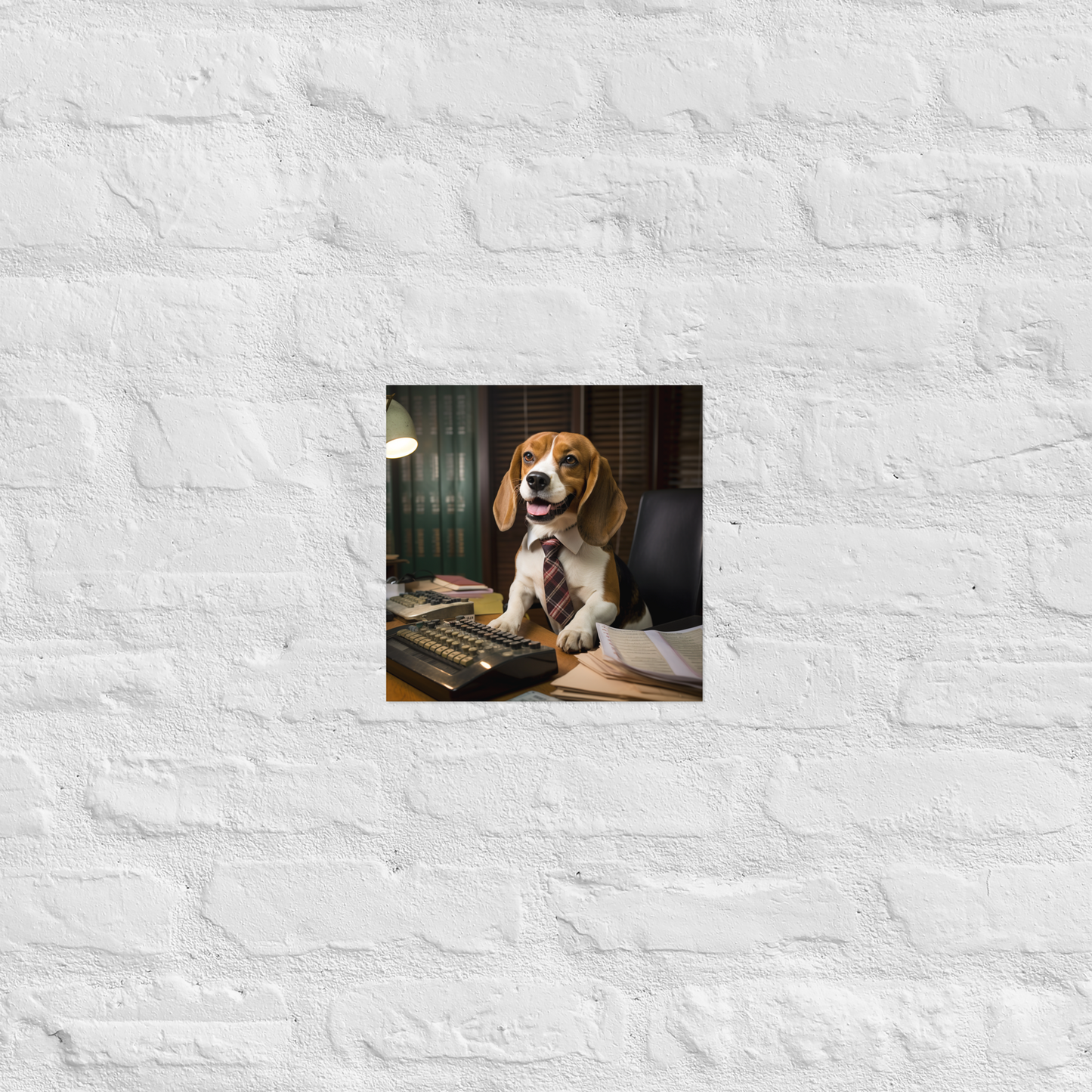 Beagle Accountant Poster