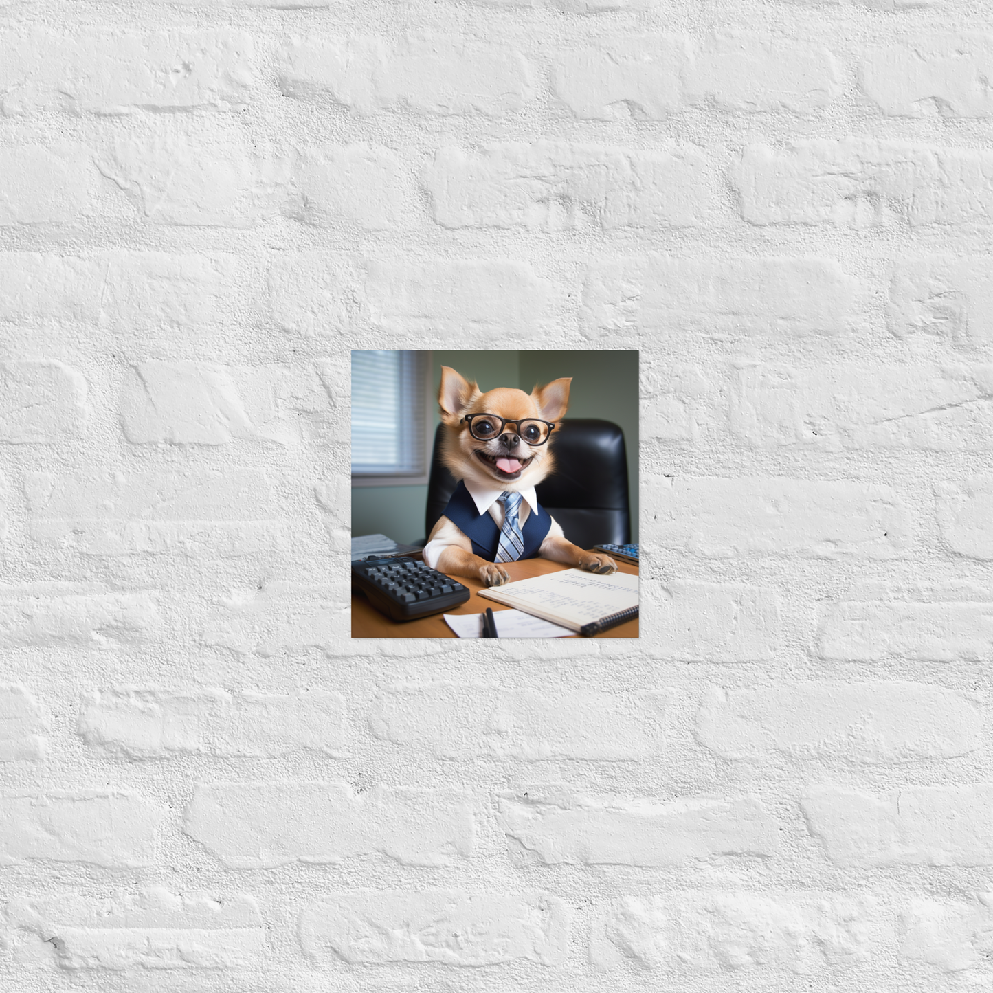 Chihuahua Accountant Poster