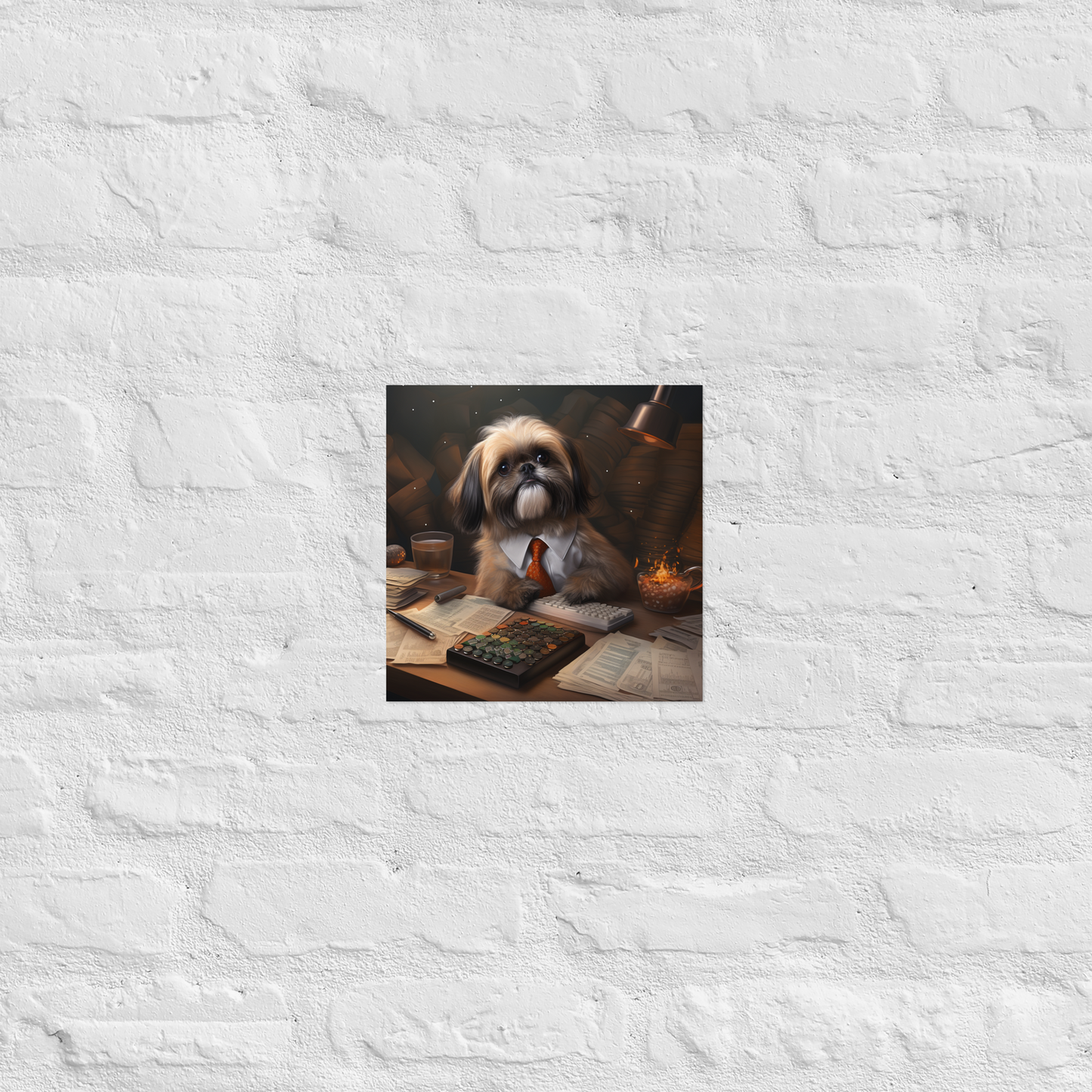 Shih Tzu Accountant Poster