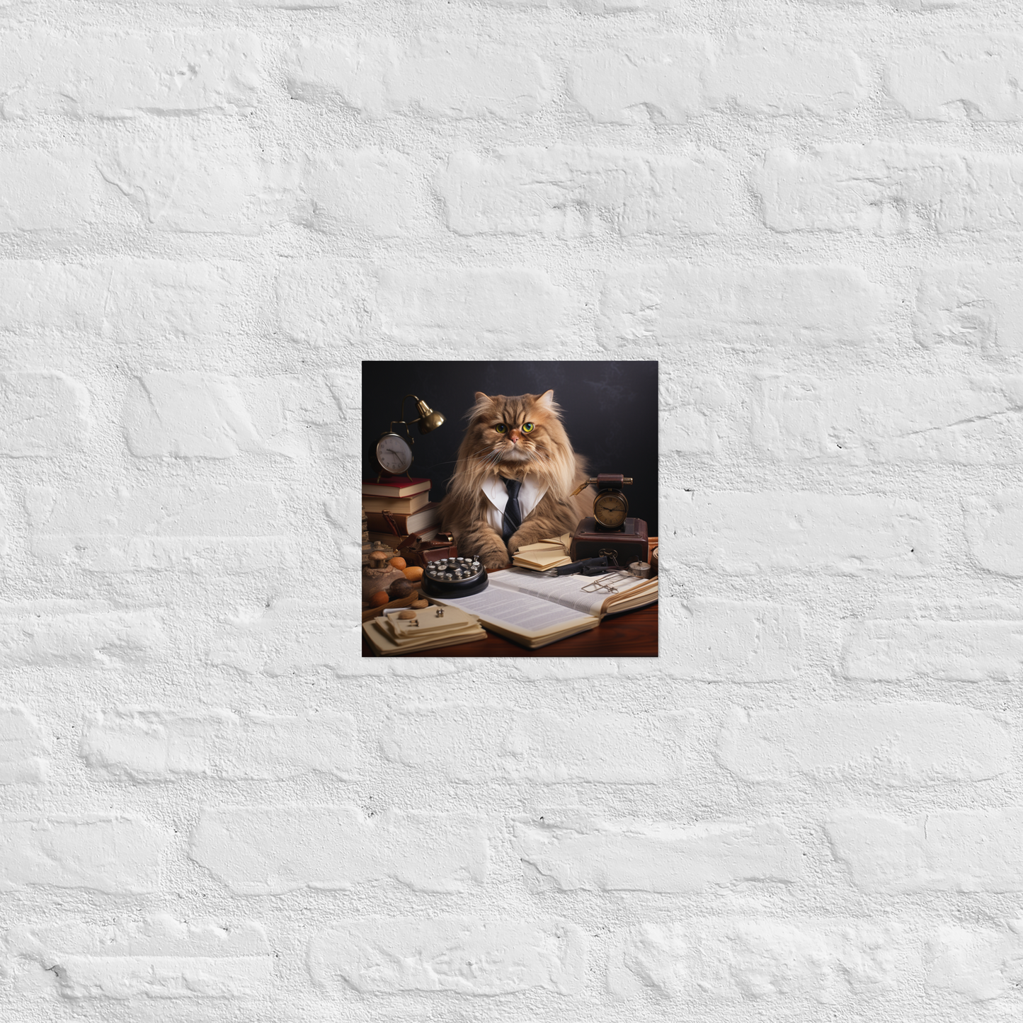 Maine Coon Accountant Poster