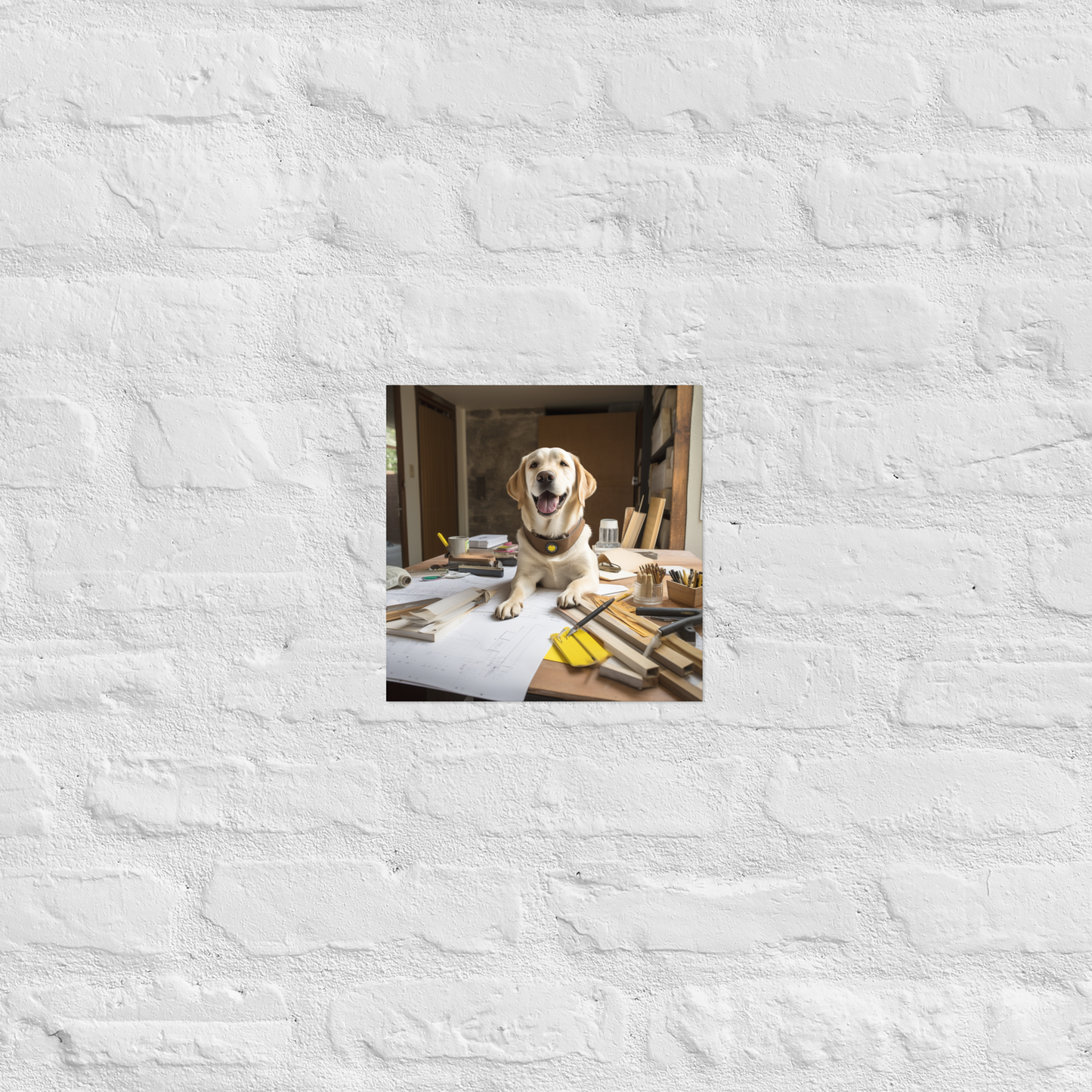 Labrador Retriever Architect Poster