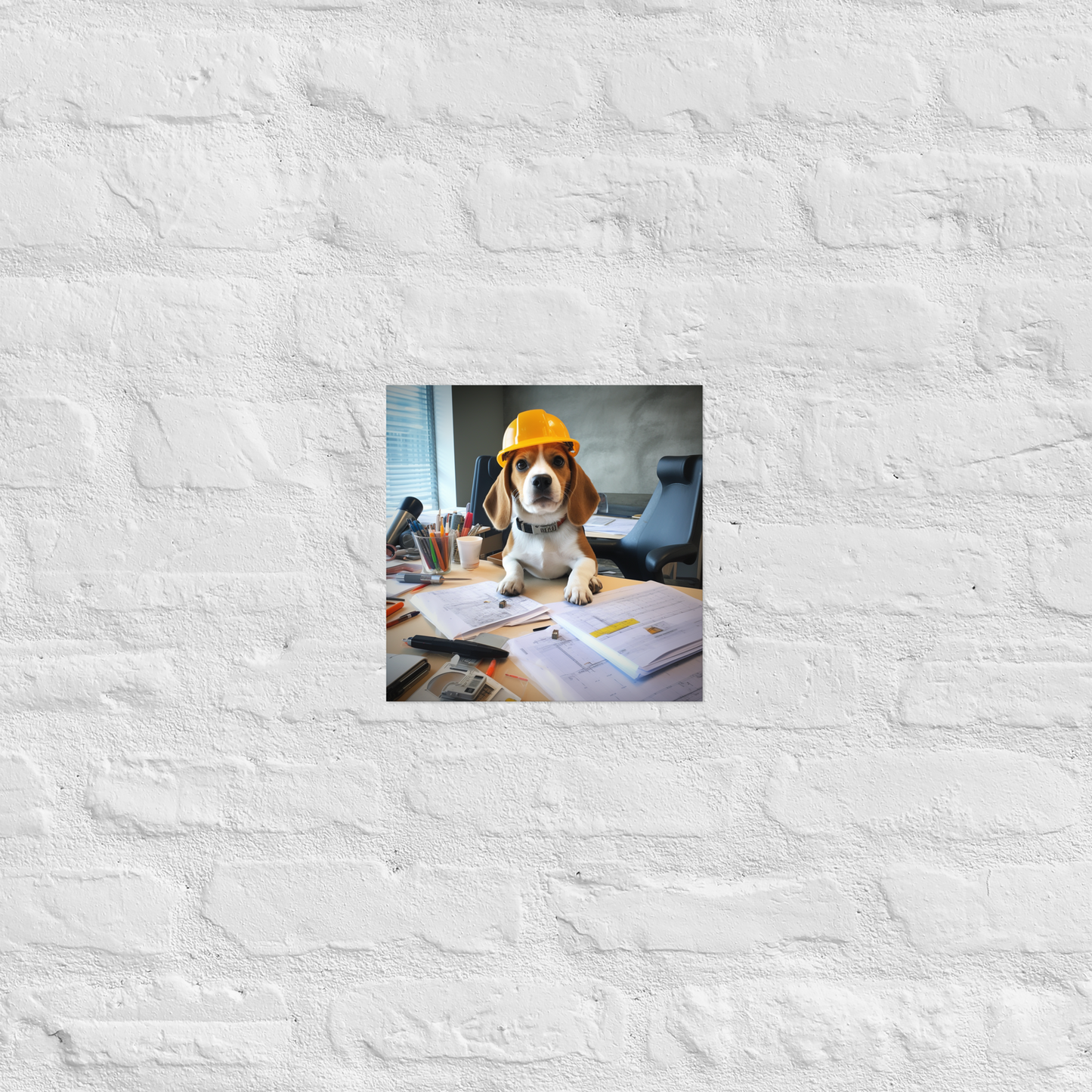 Beagle Architect Poster