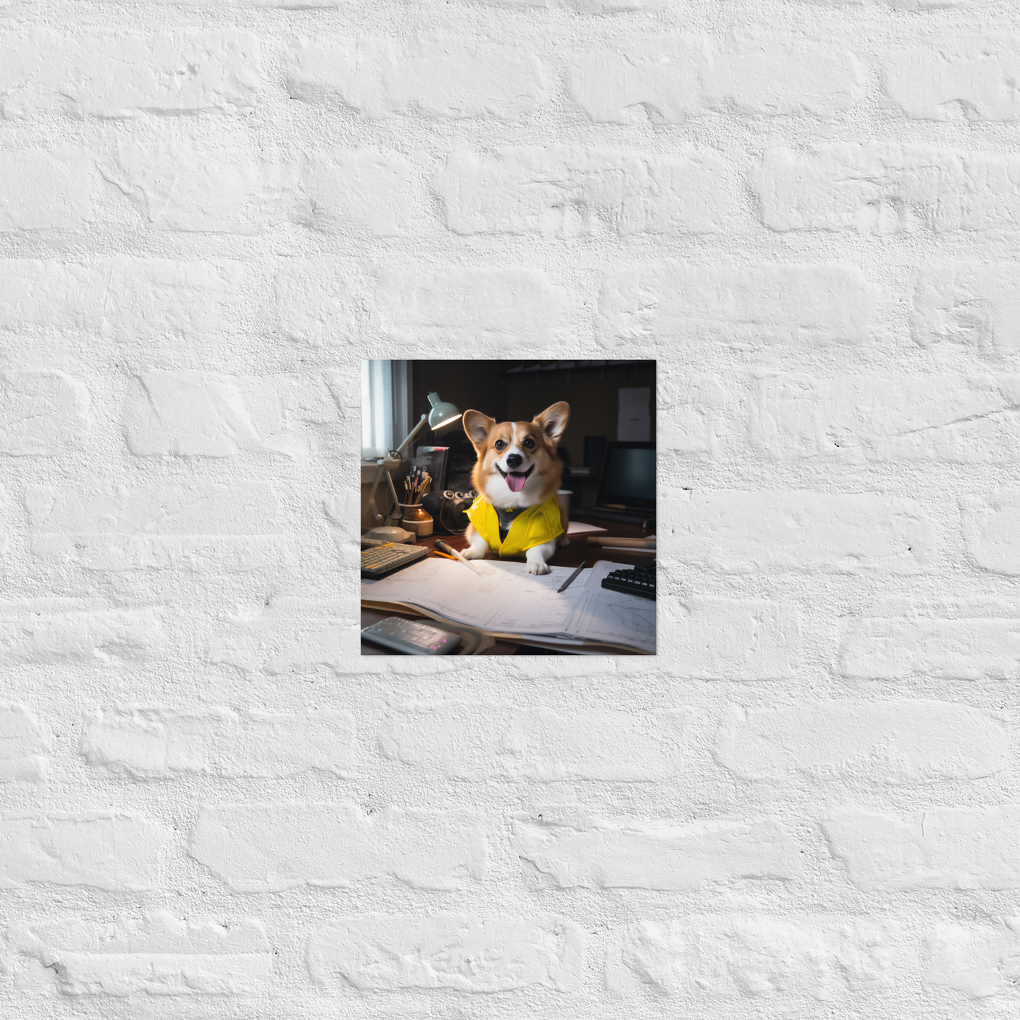 Pembroke Welsh Corgi Architect Poster