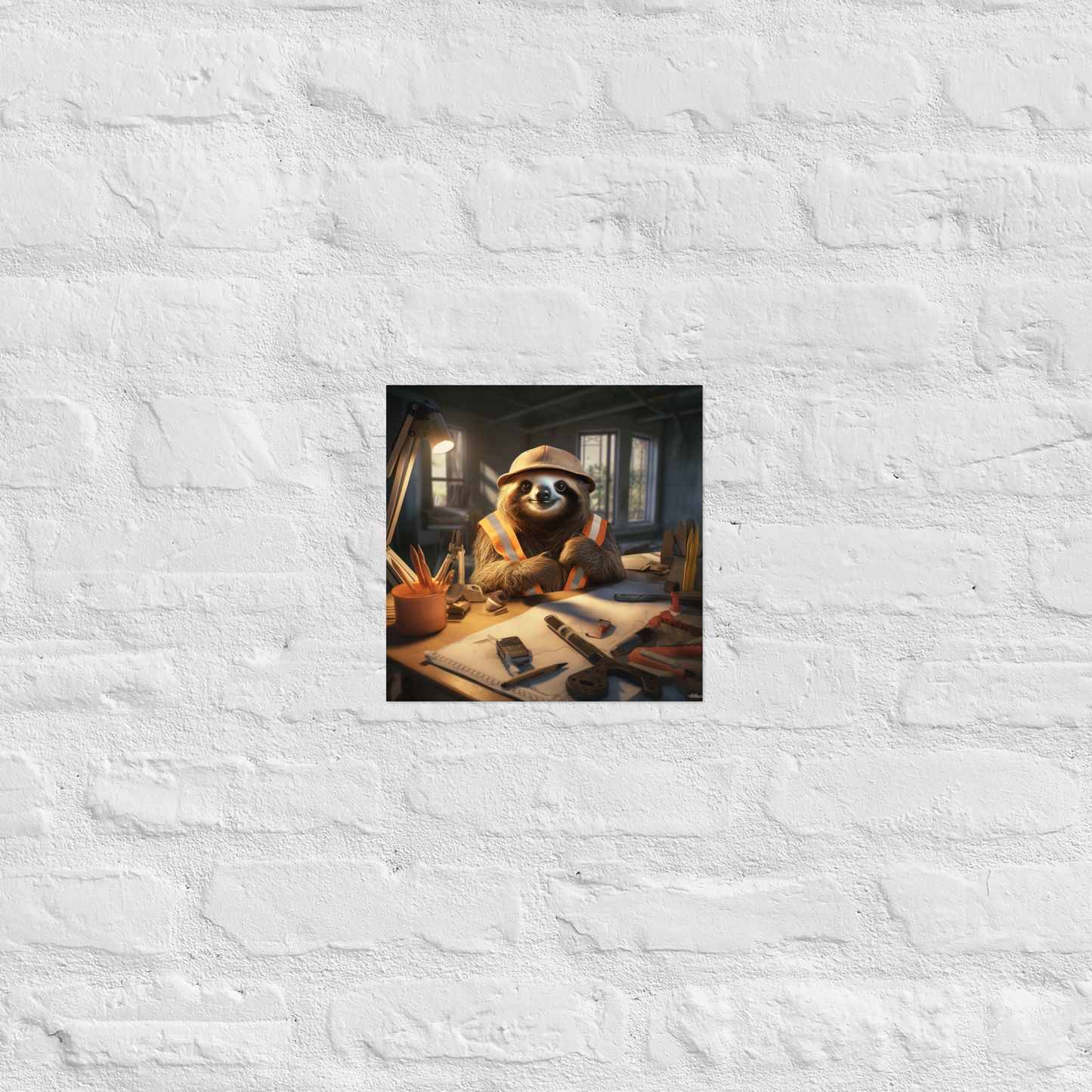 Sloth Architect Poster