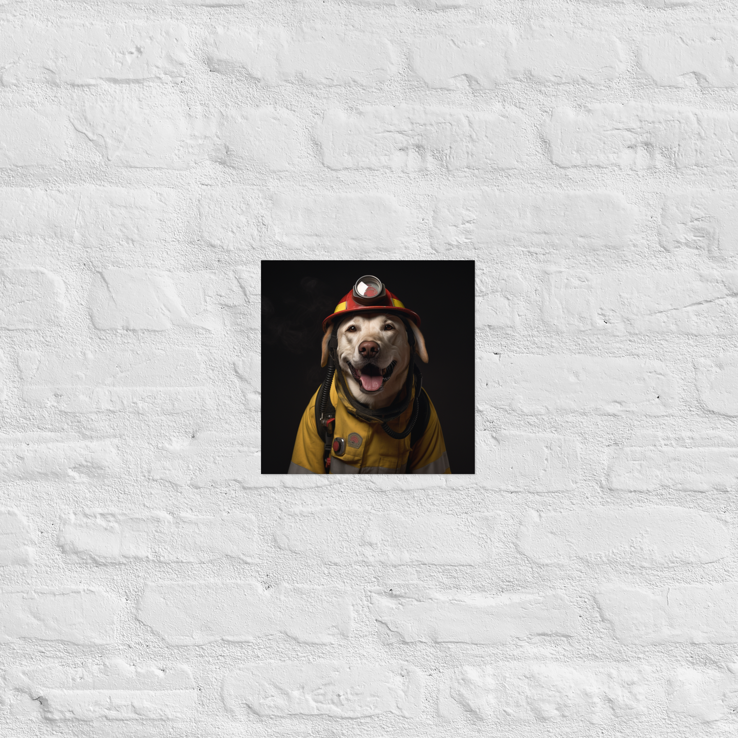 Labrador Retriever Firefighter Poster