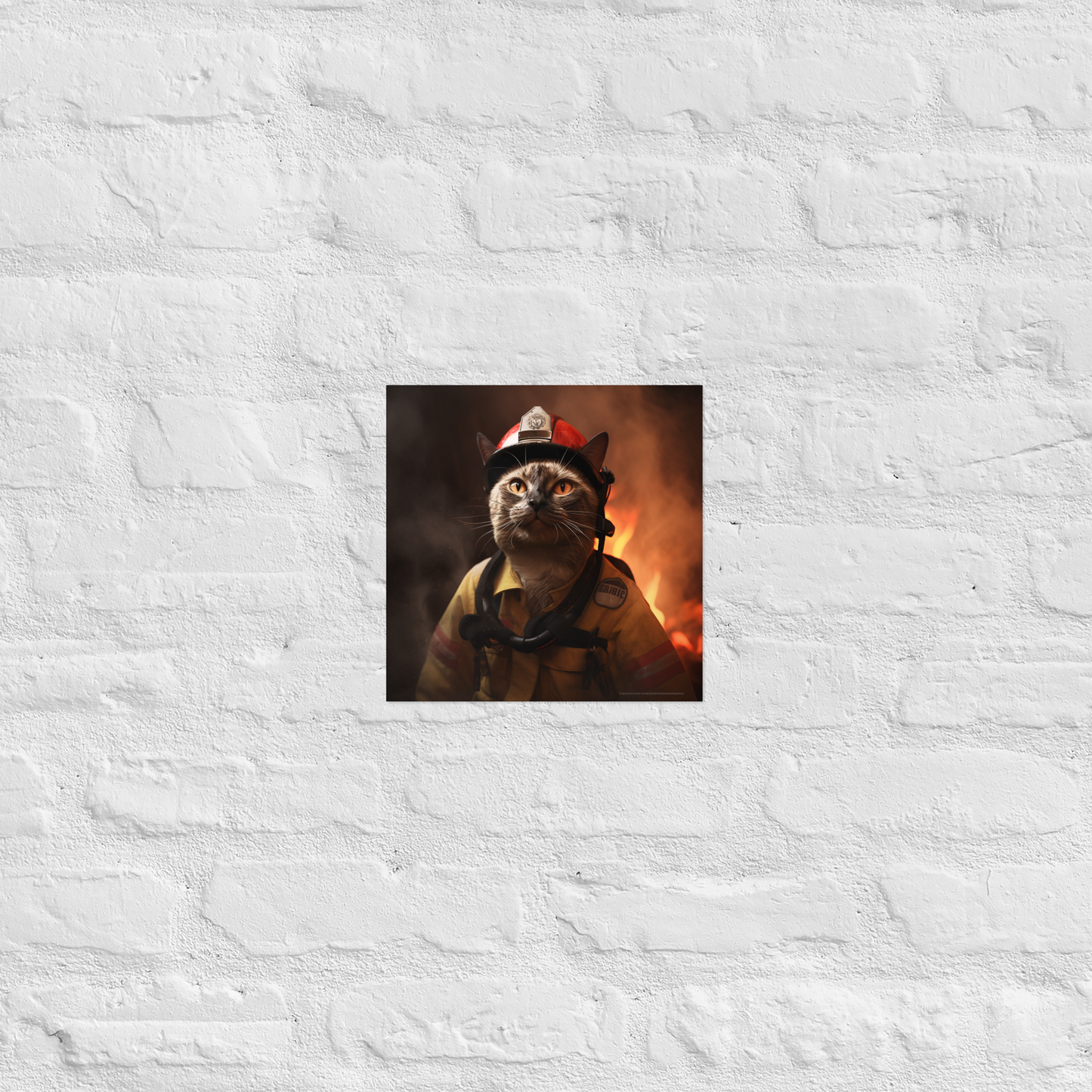 Siamese Firefighter Poster