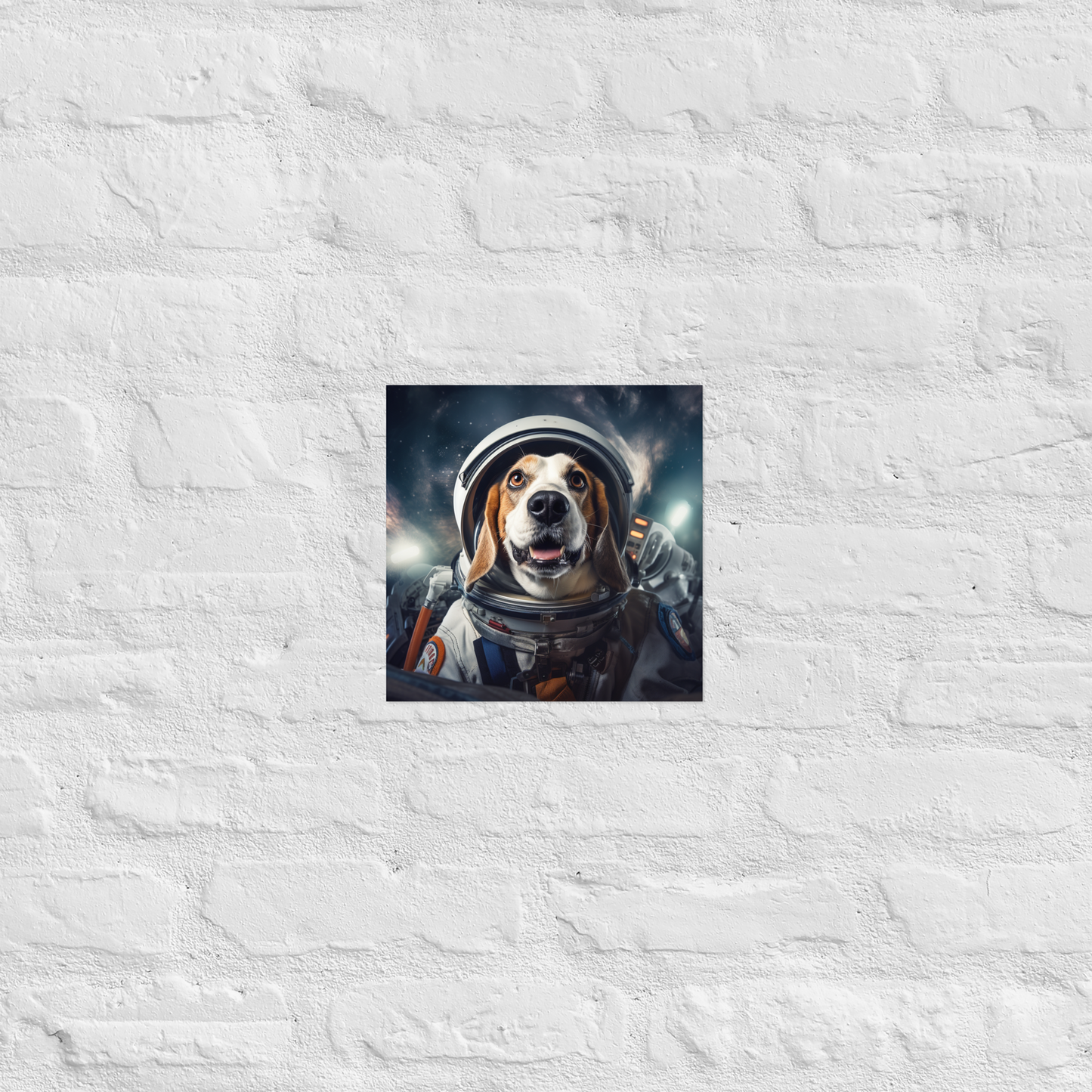 Beagle Astronaut Poster