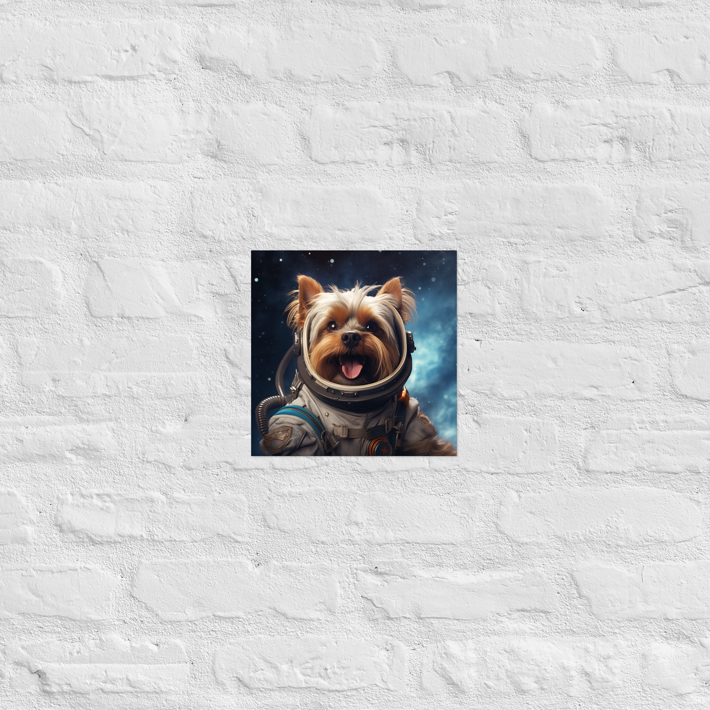 Yorkshire Terrier Astronaut Poster