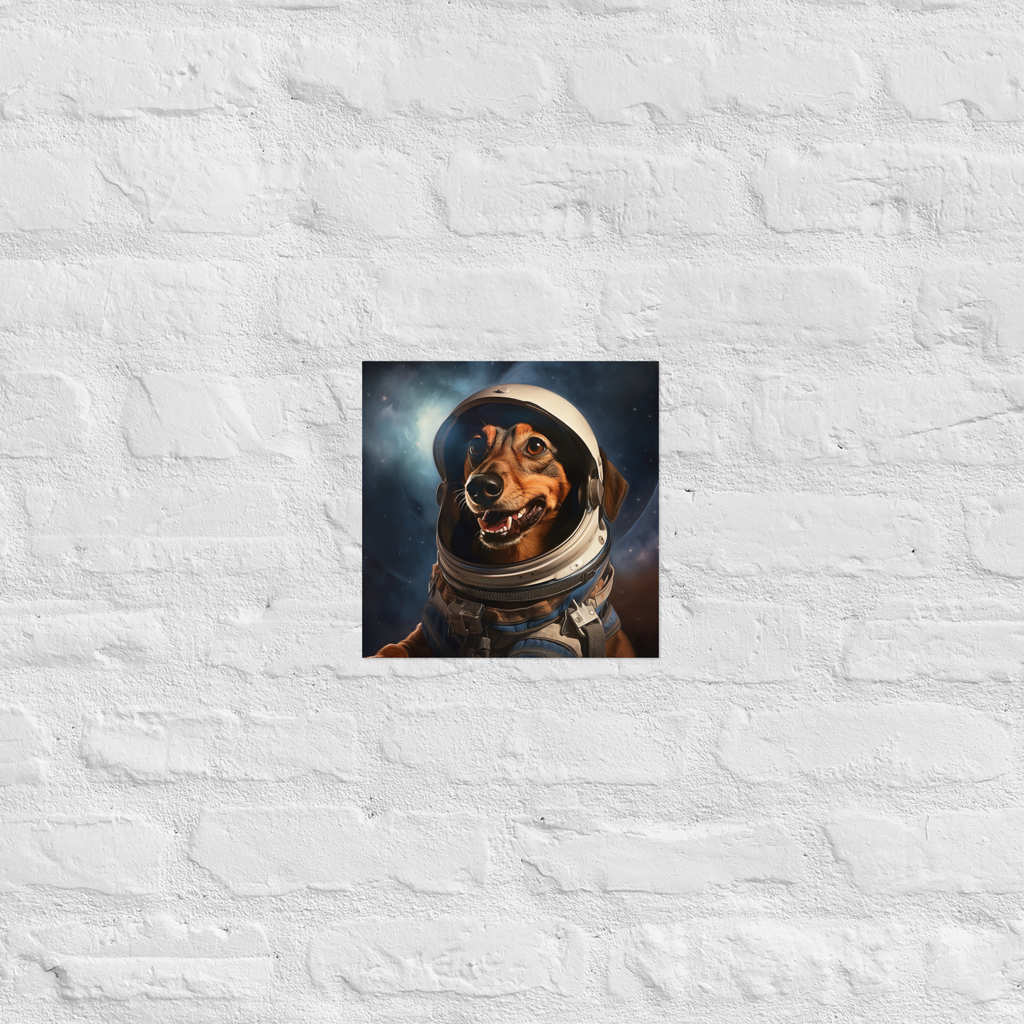 Dachshund Astronaut Poster