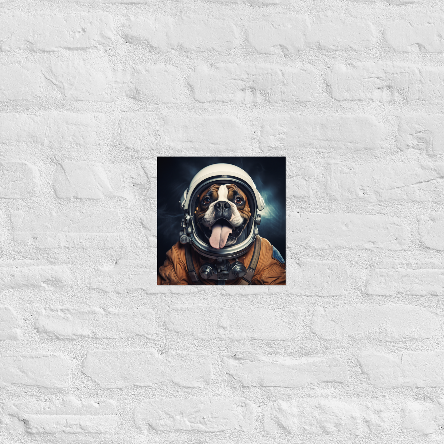 Boxer Astronaut Poster