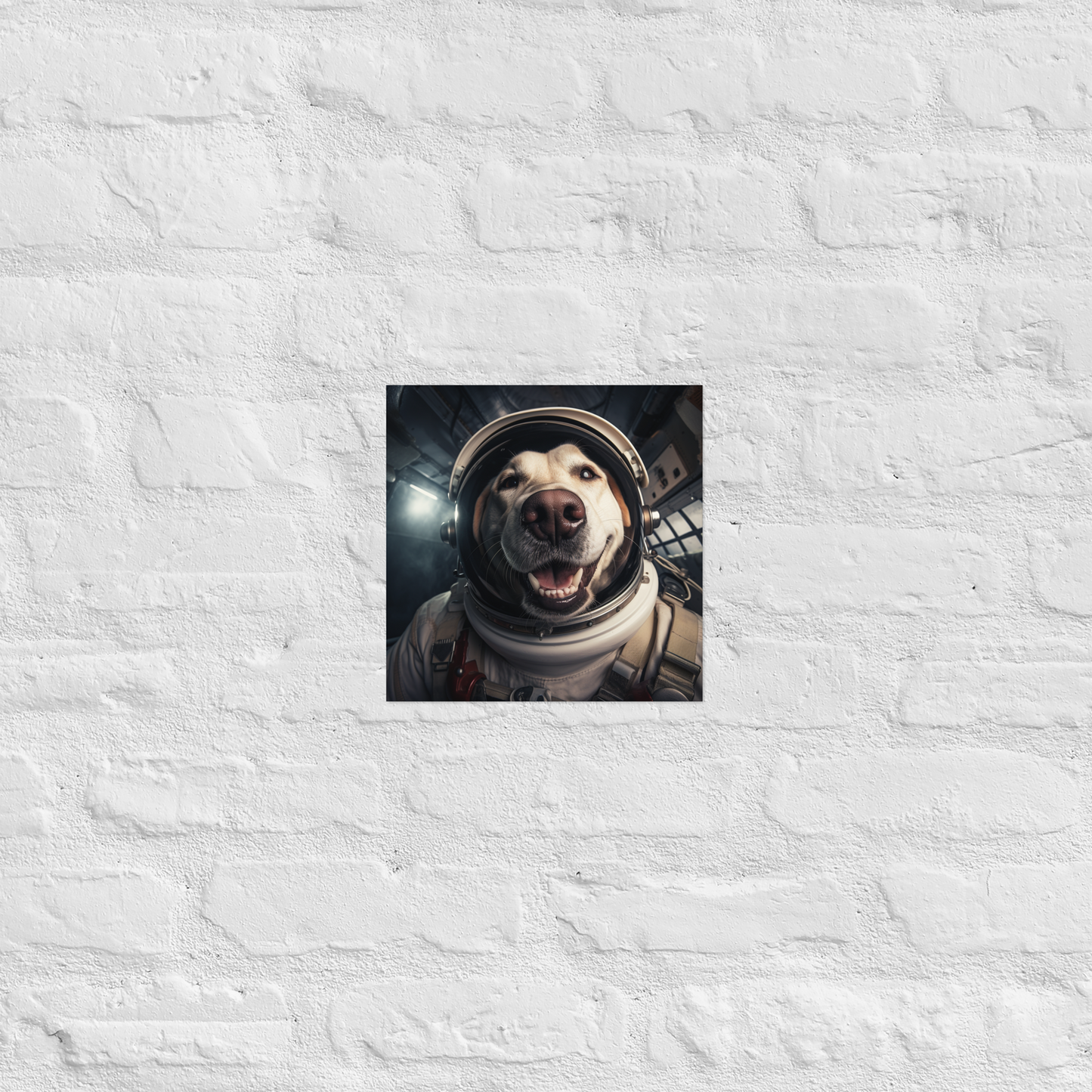 Labrador Retriever Astronaut Poster