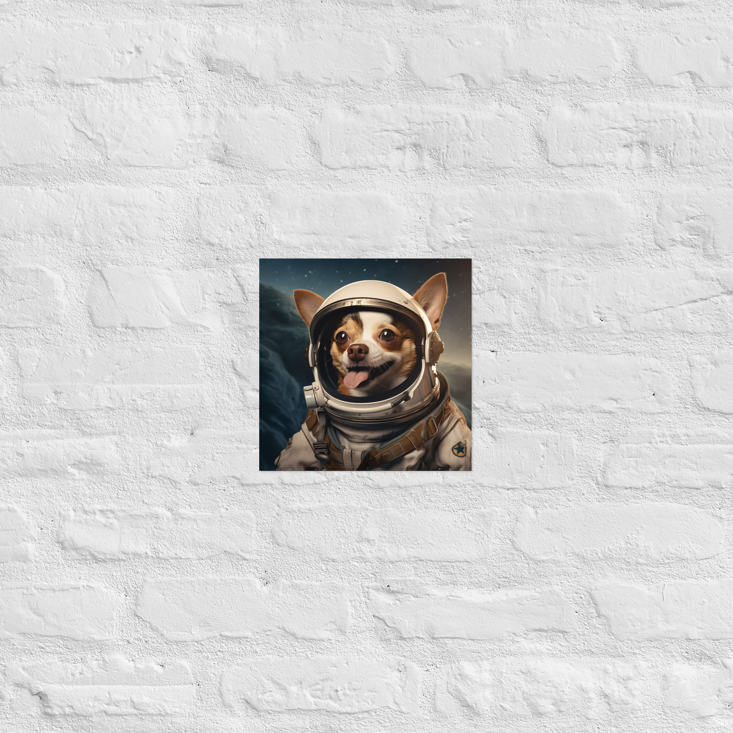 Chihuahua Astronaut Poster