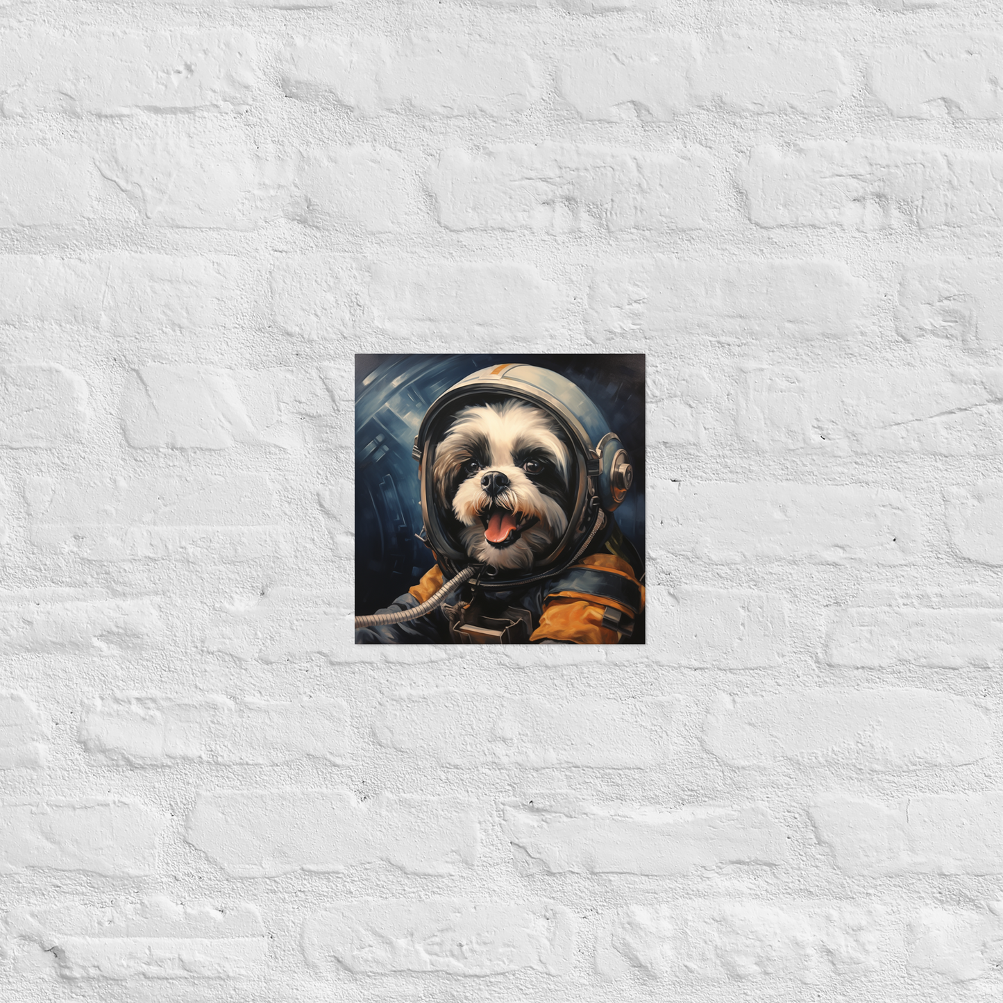 Shih Tzu Astronaut Poster