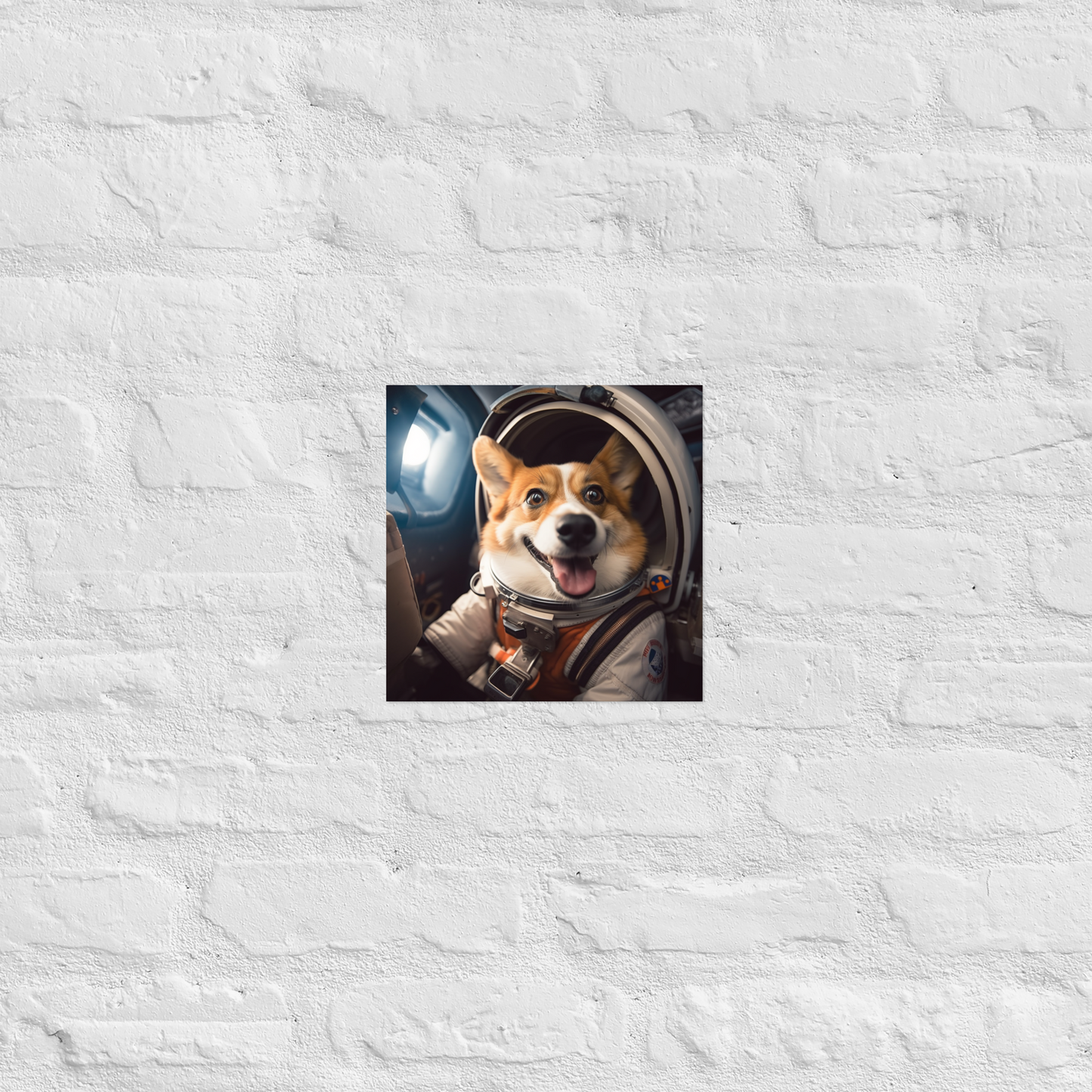 Pembroke Welsh Corgi Astronaut Poster