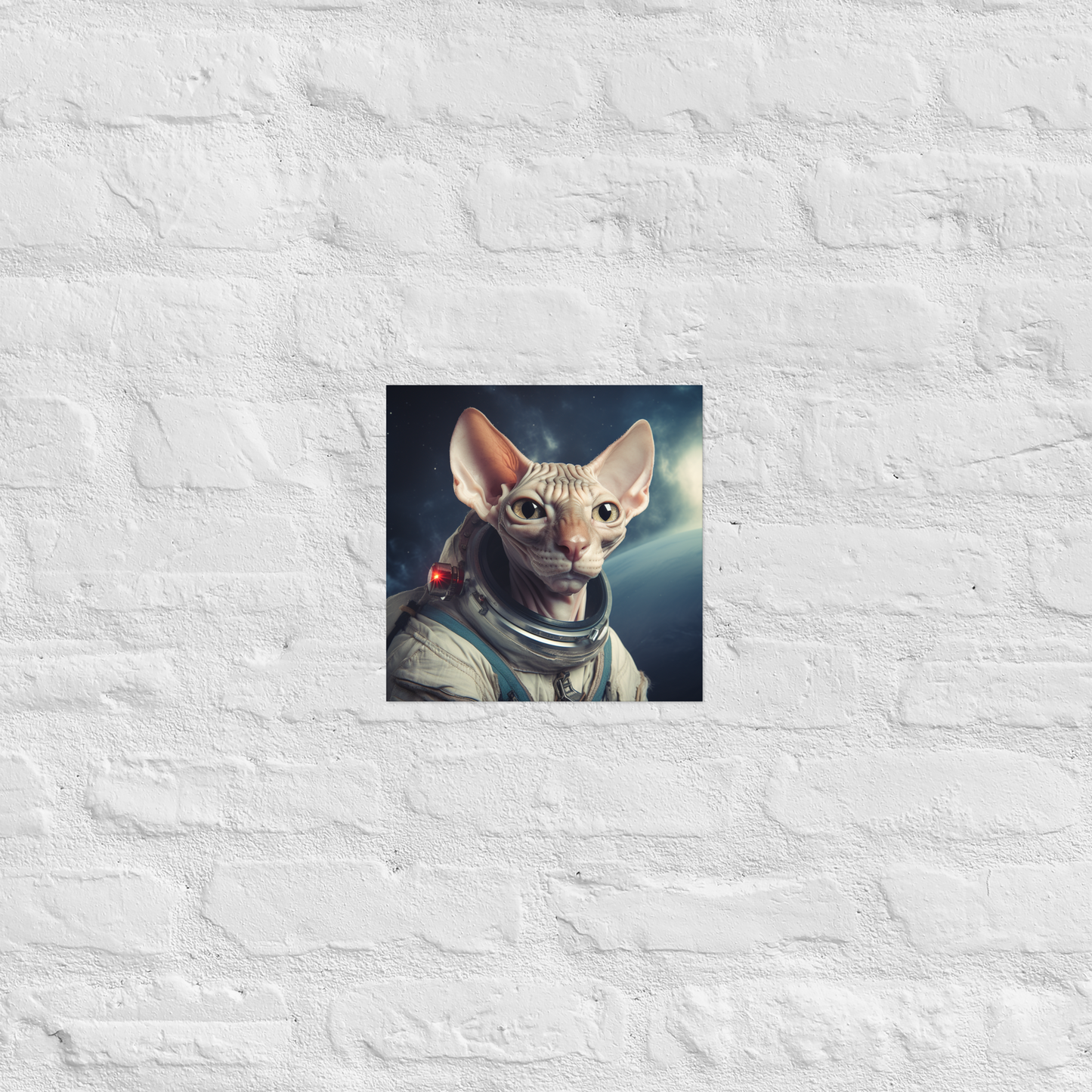 Sphynx Astronaut Poster