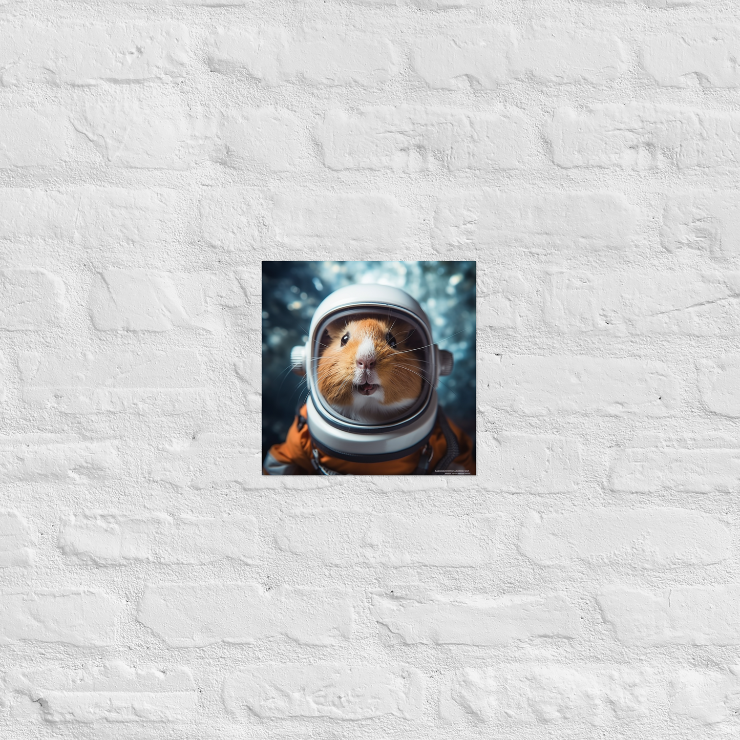 Guinea Pigs Astronaut Poster