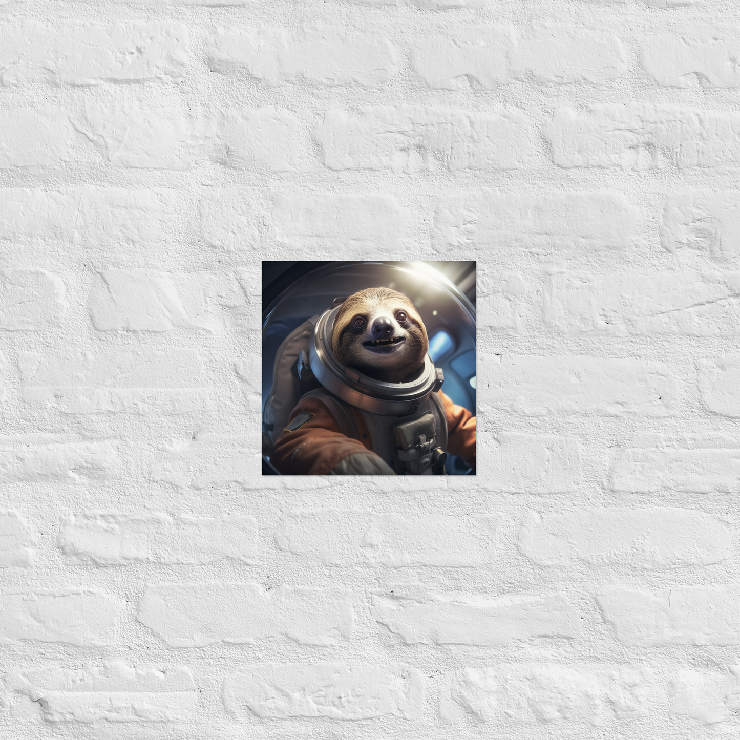 Sloth Astronaut Poster