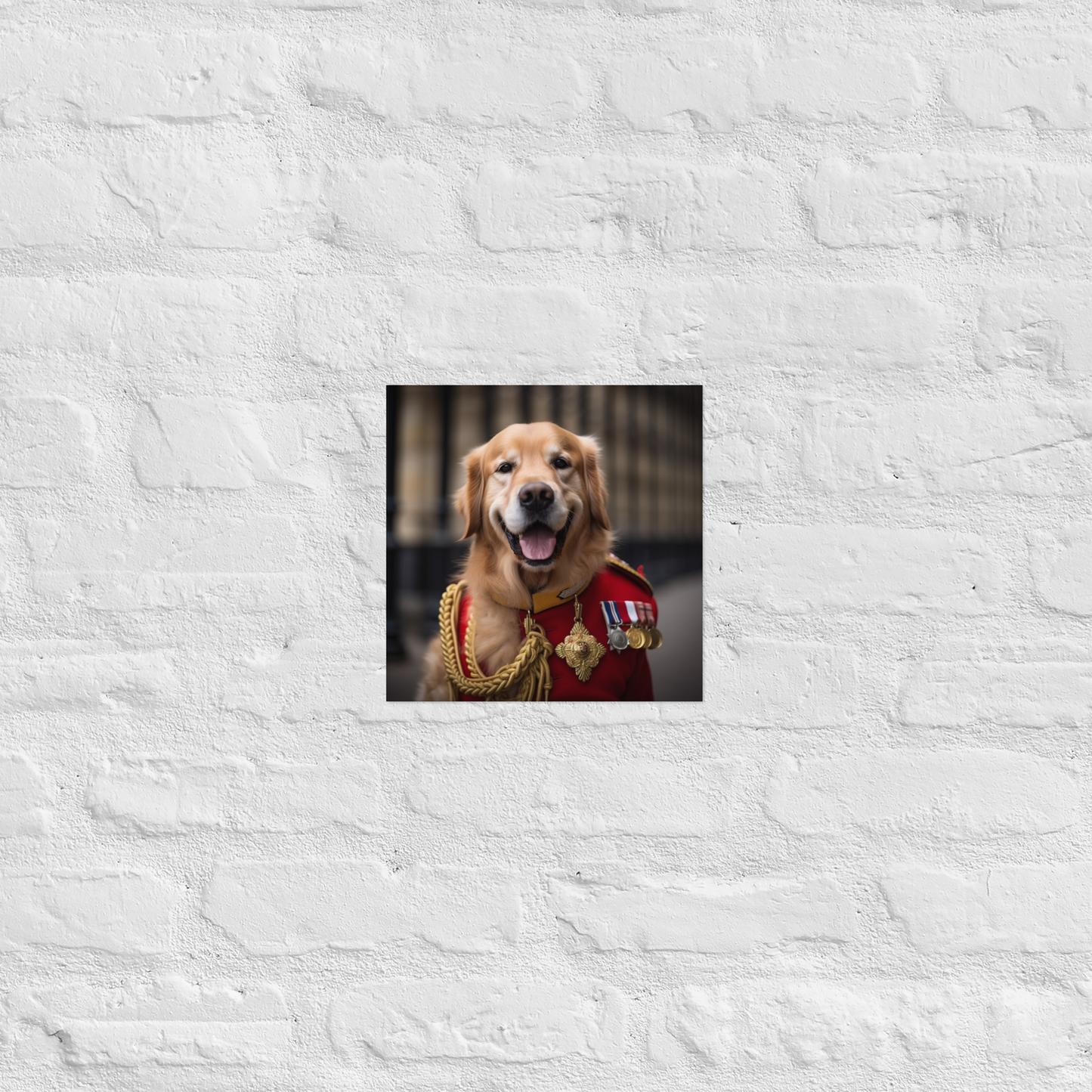 Golden Retriever BritishRoyalGuard Poster