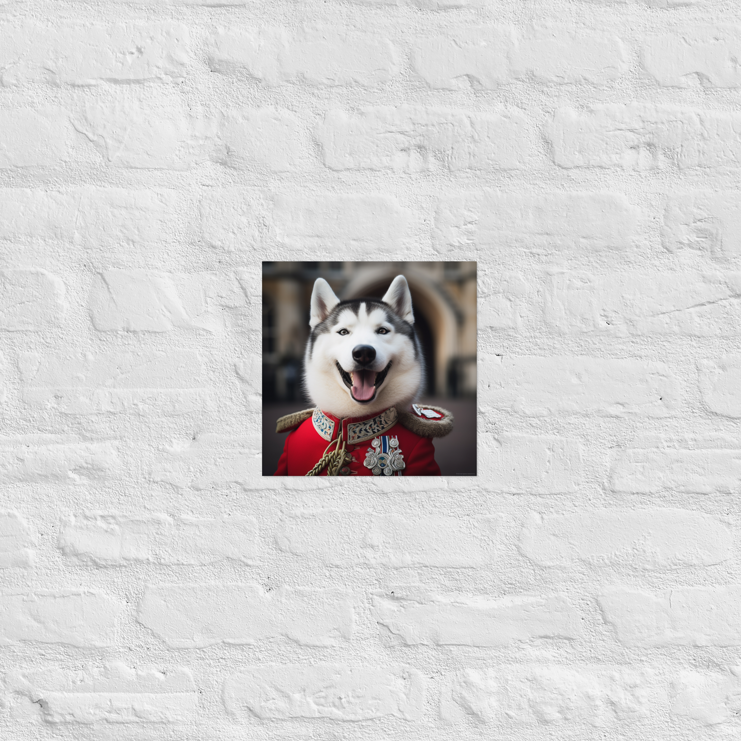 Siberian Husky BritishRoyalGuard Poster