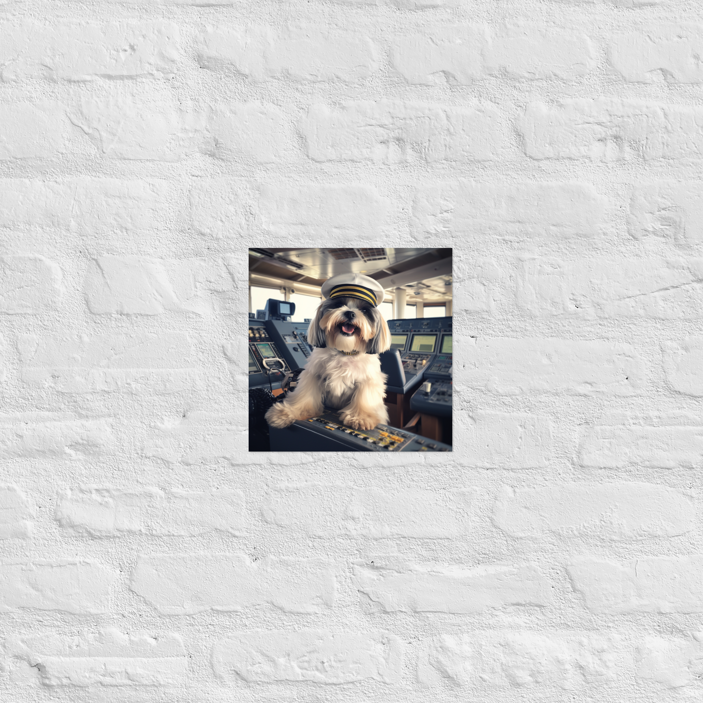 Shih Tzu CruiseShipCaptain Poster