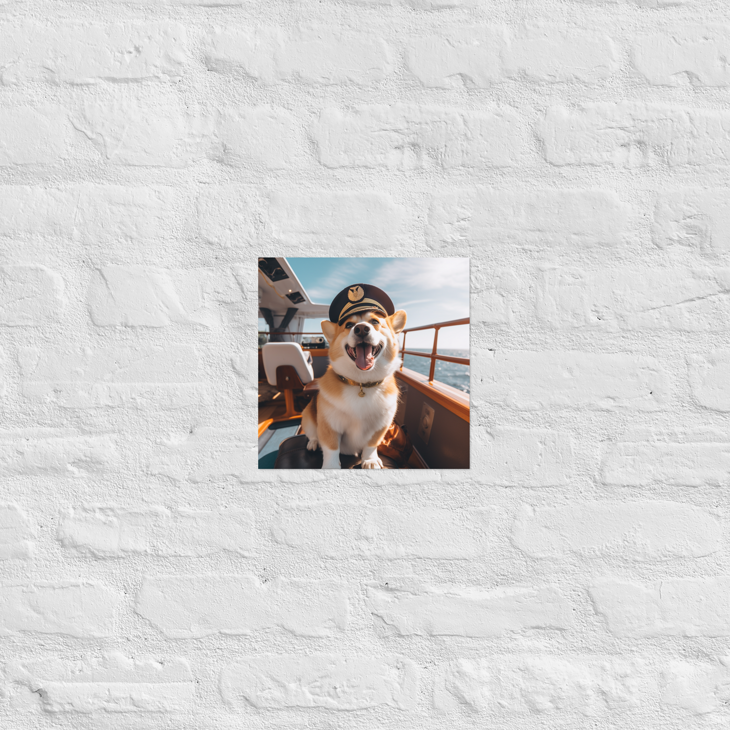 Pembroke Welsh Corgi CruiseShipCaptain Poster