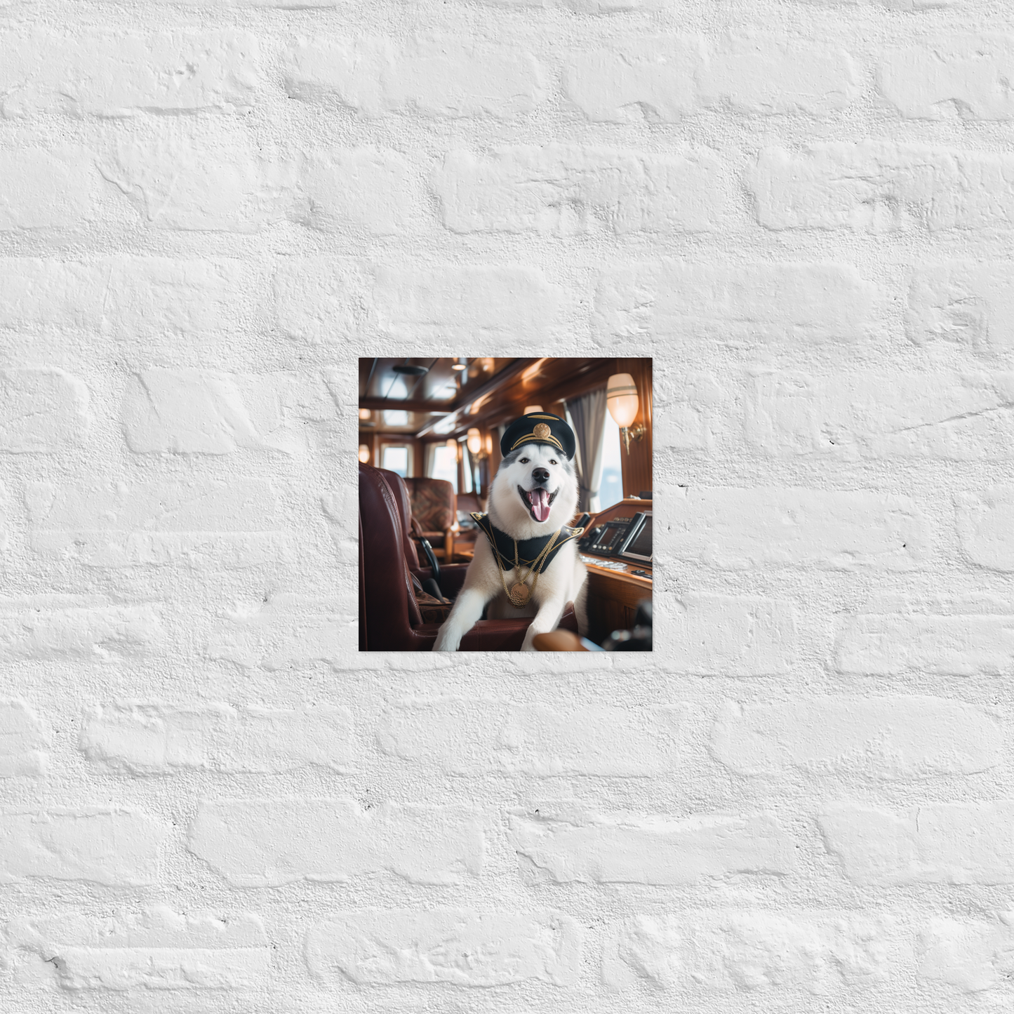 Siberian Husky CruiseShipCaptain Poster