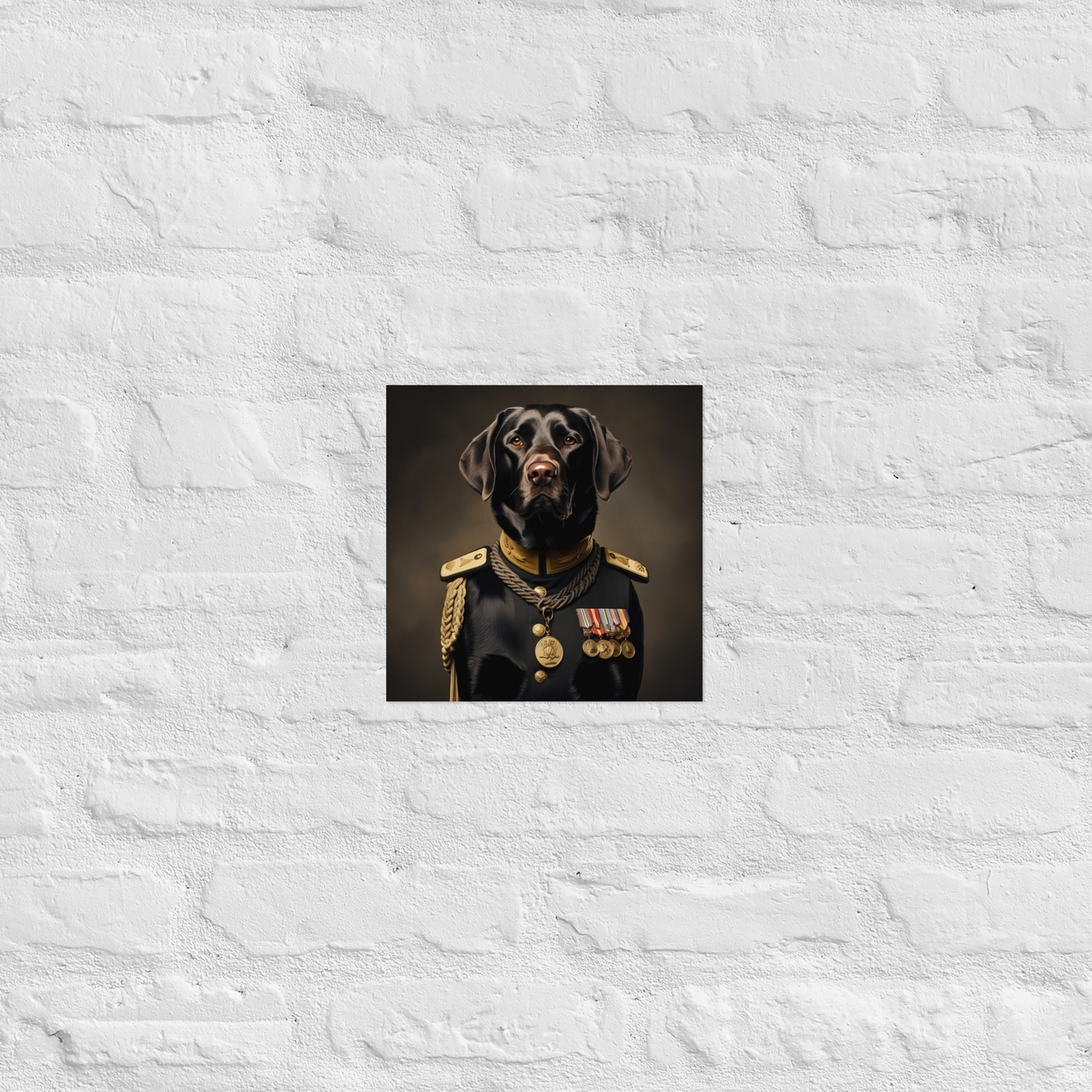 Labrador Retriever NavyOfficer Poster