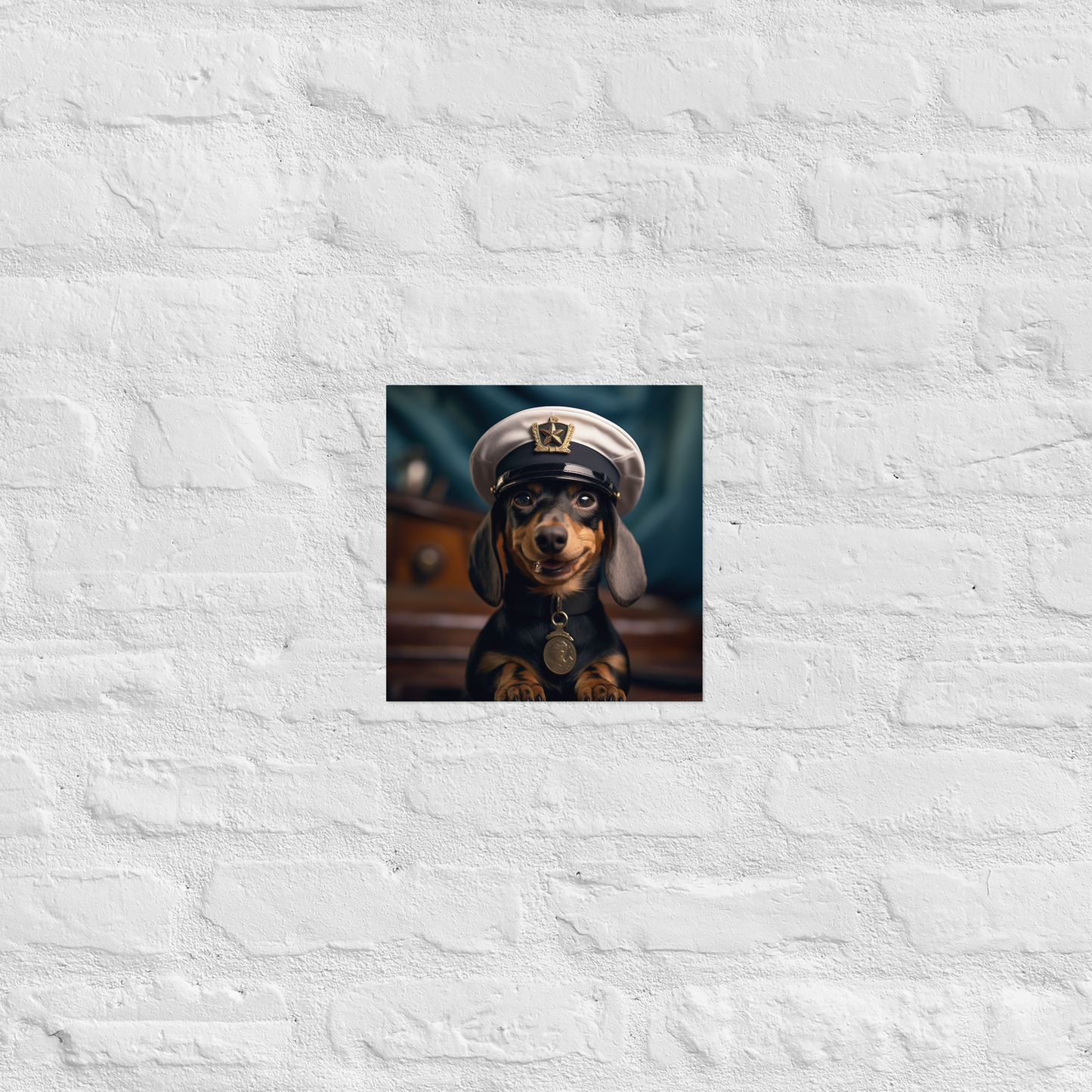 Dachshund NavyOfficer Poster