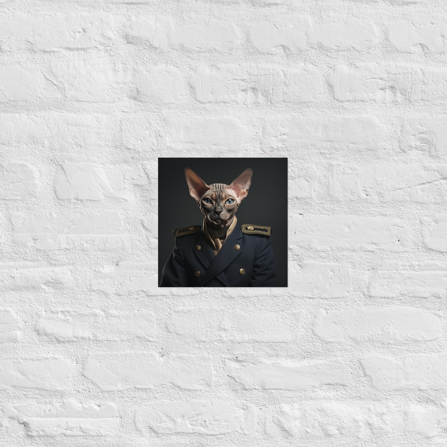 Sphynx NavyOfficer Poster