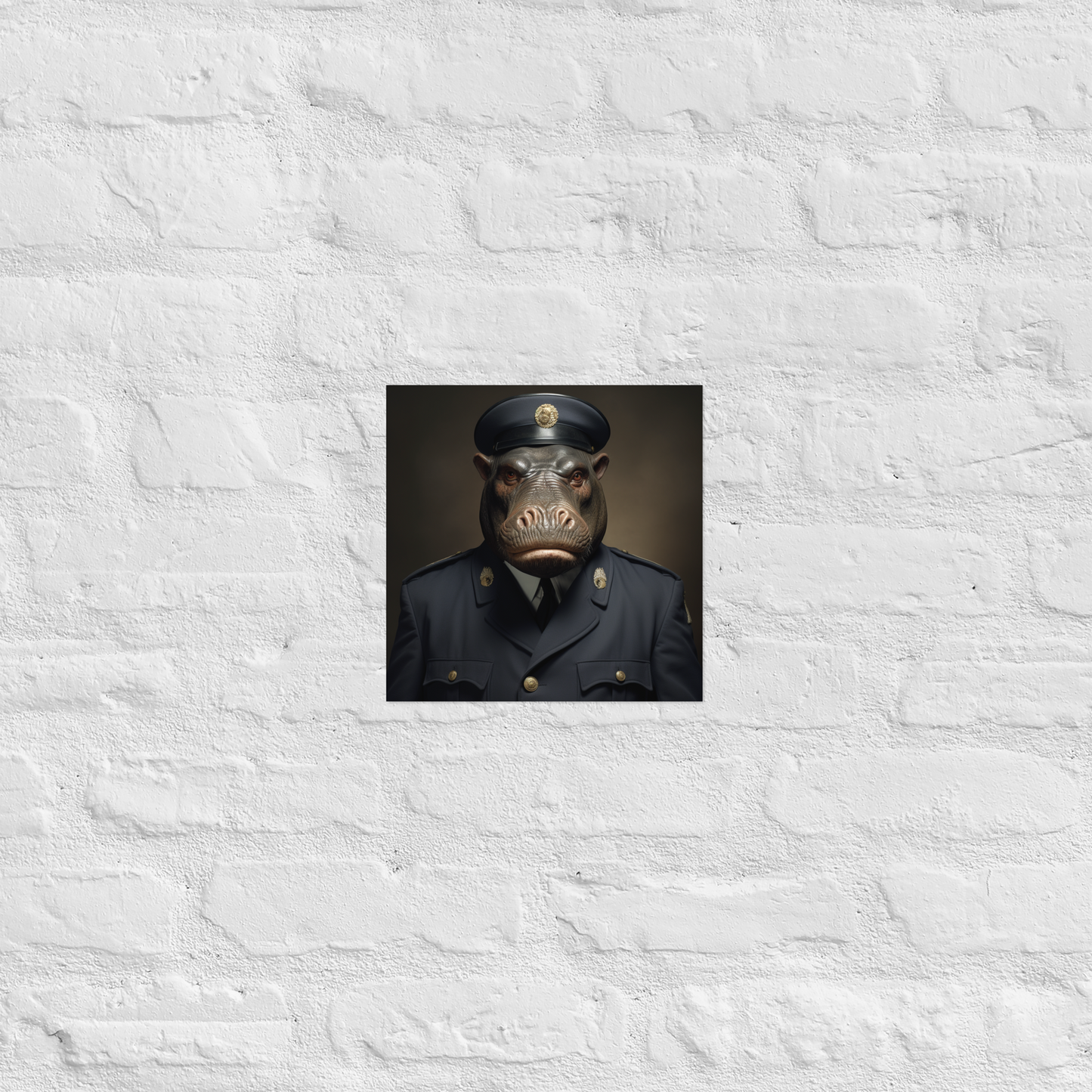 Hippo NavyOfficer Poster