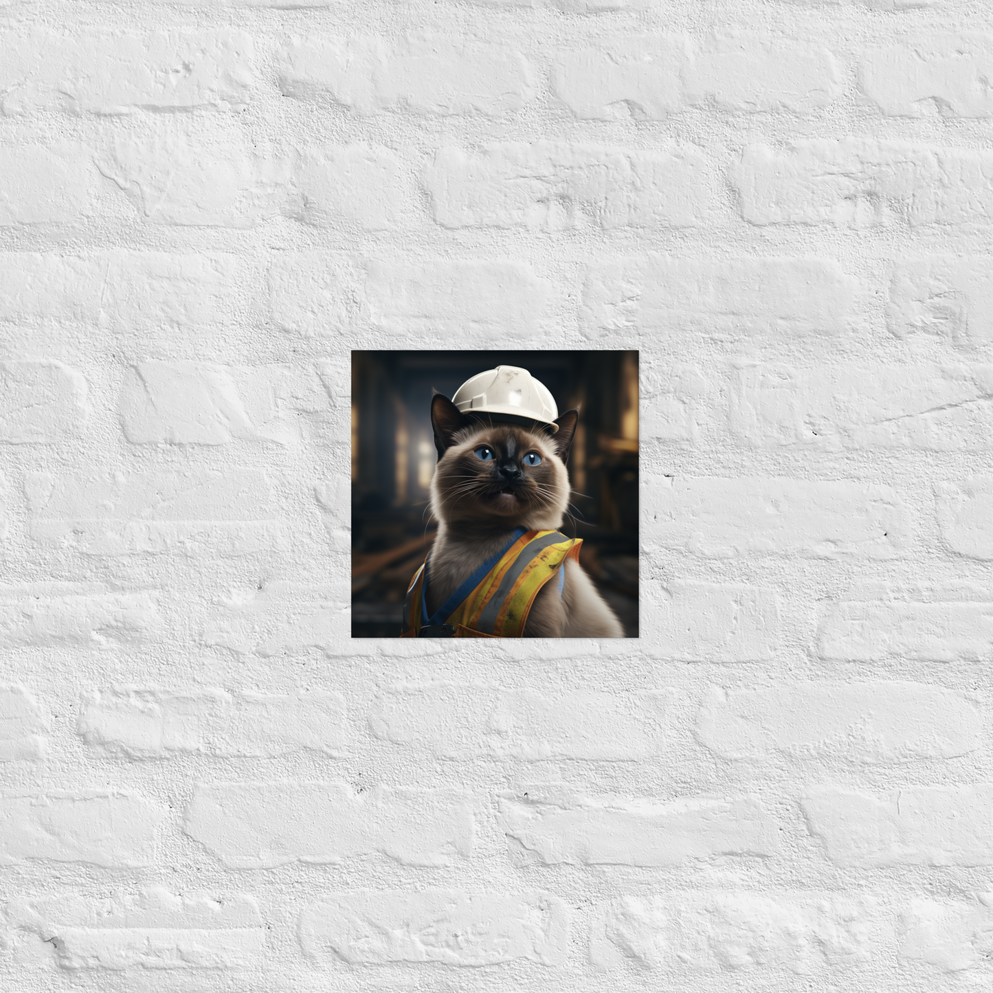 Siamese ConstructionWorker Poster