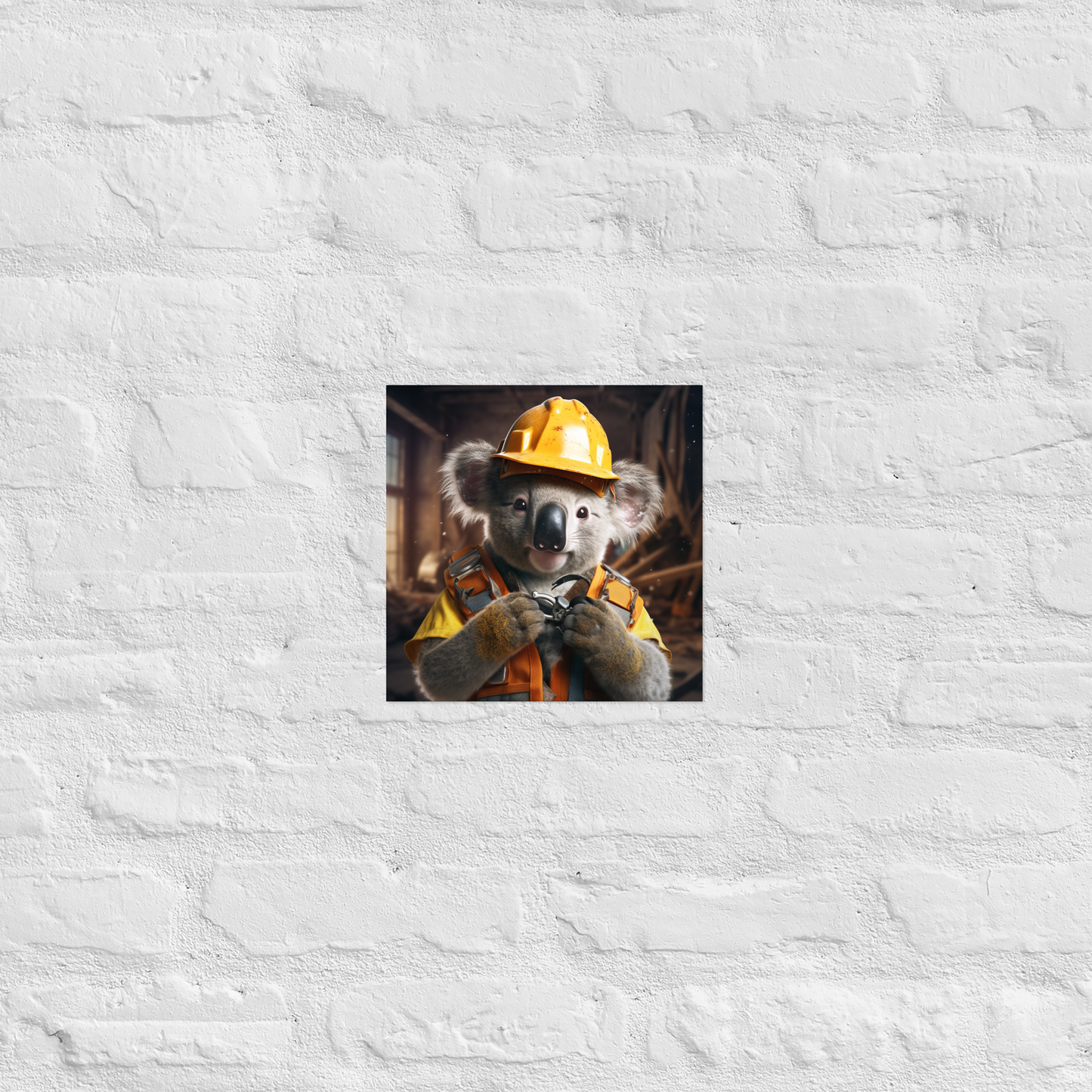 Koala ConstructionWorker Poster